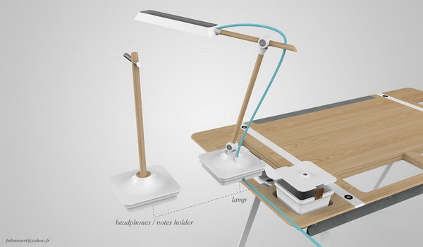 Design，multi-function，woodiness，Simple shape，product design，to work in an office，