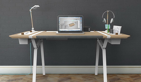 Design，multi-function，woodiness，Simple shape，product design，to work in an office，