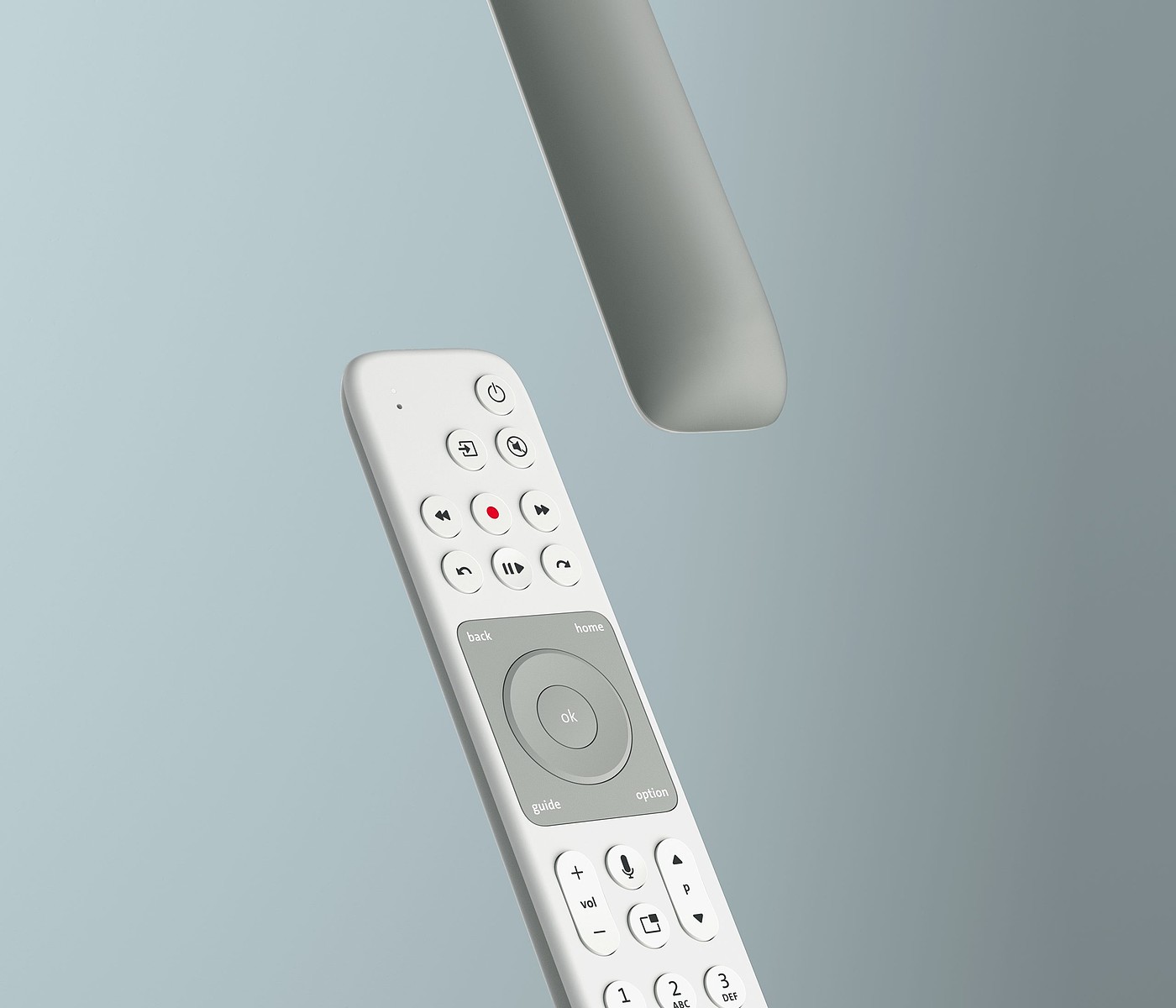 2020 red dot product design award，Swisscom Box，Remote control，TV box，Silk matt finish，Set top box，