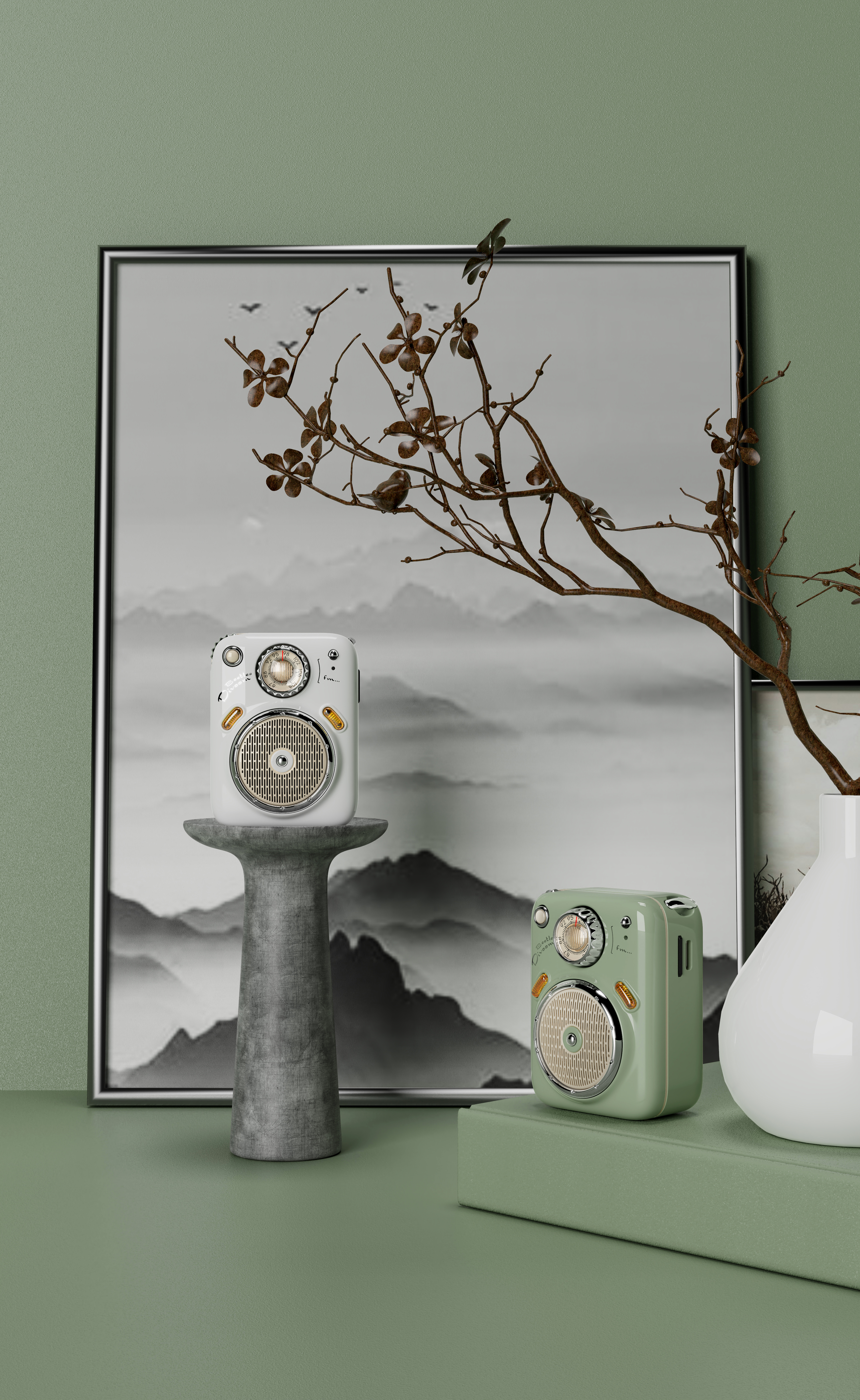 radio，Bluetooth Speaker ，Retro，automative lighting，Vintage car，Light luxury，