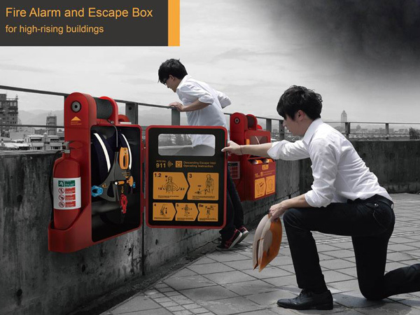 product design，industrial design，escape，Fire Extinguisher，security，
