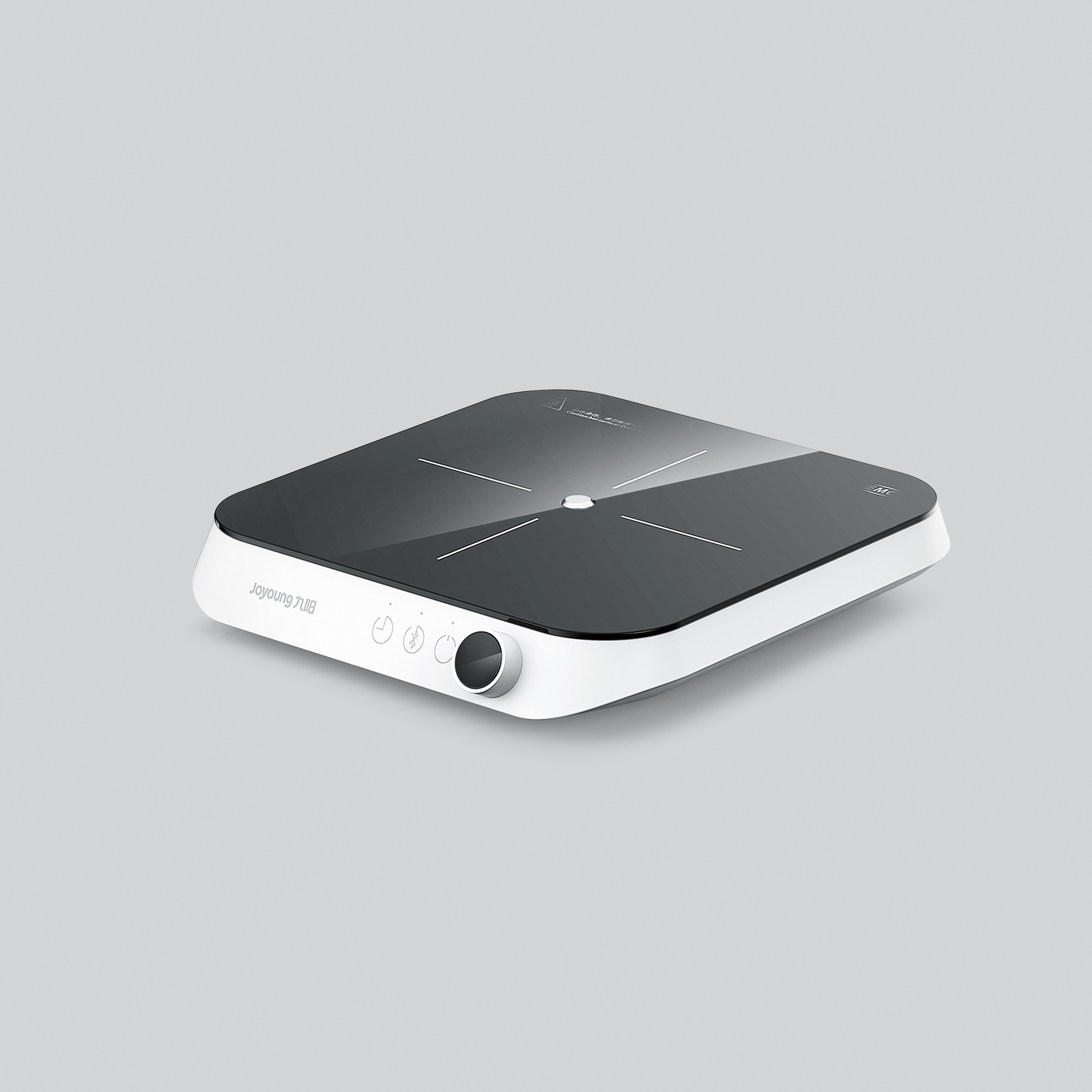 2020 red dot product design award，Electromagnetic furnace，black，modern，Simplicity，