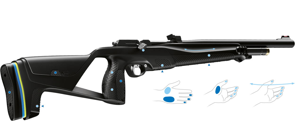 2020 red dot product design award，Air gun，Streamlined design，Silencer，
