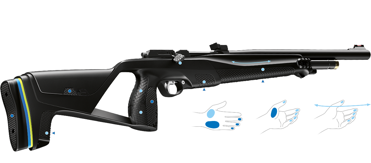 2020 red dot product design award，Air gun，Streamlined design，Silencer，