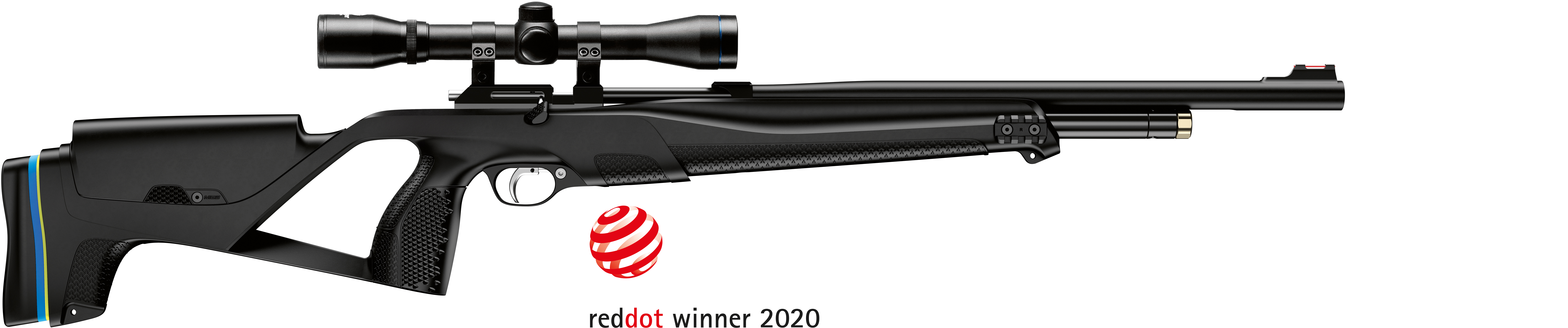2020 red dot product design award，Air gun，Streamlined design，Silencer，
