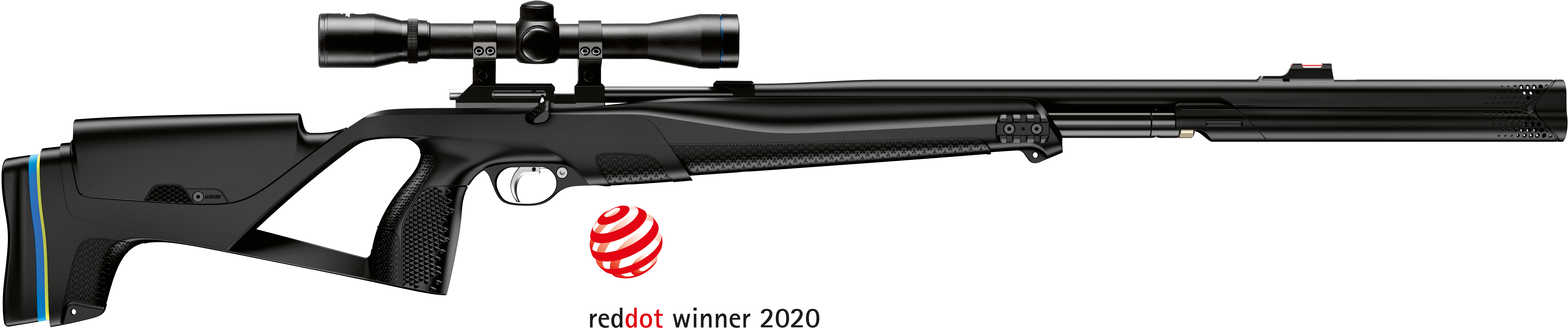2020 red dot product design award，Air gun，Streamlined design，Silencer，