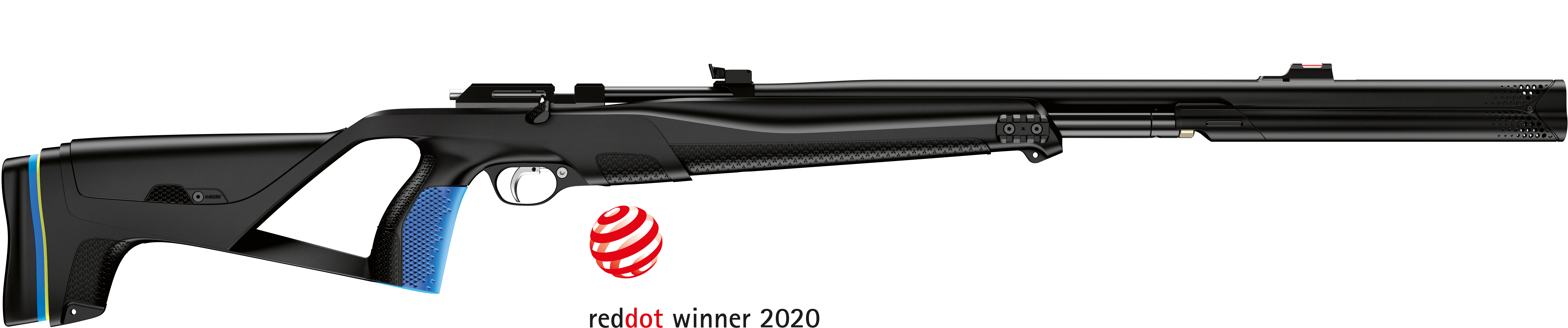 2020 red dot product design award，Air gun，Streamlined design，Silencer，