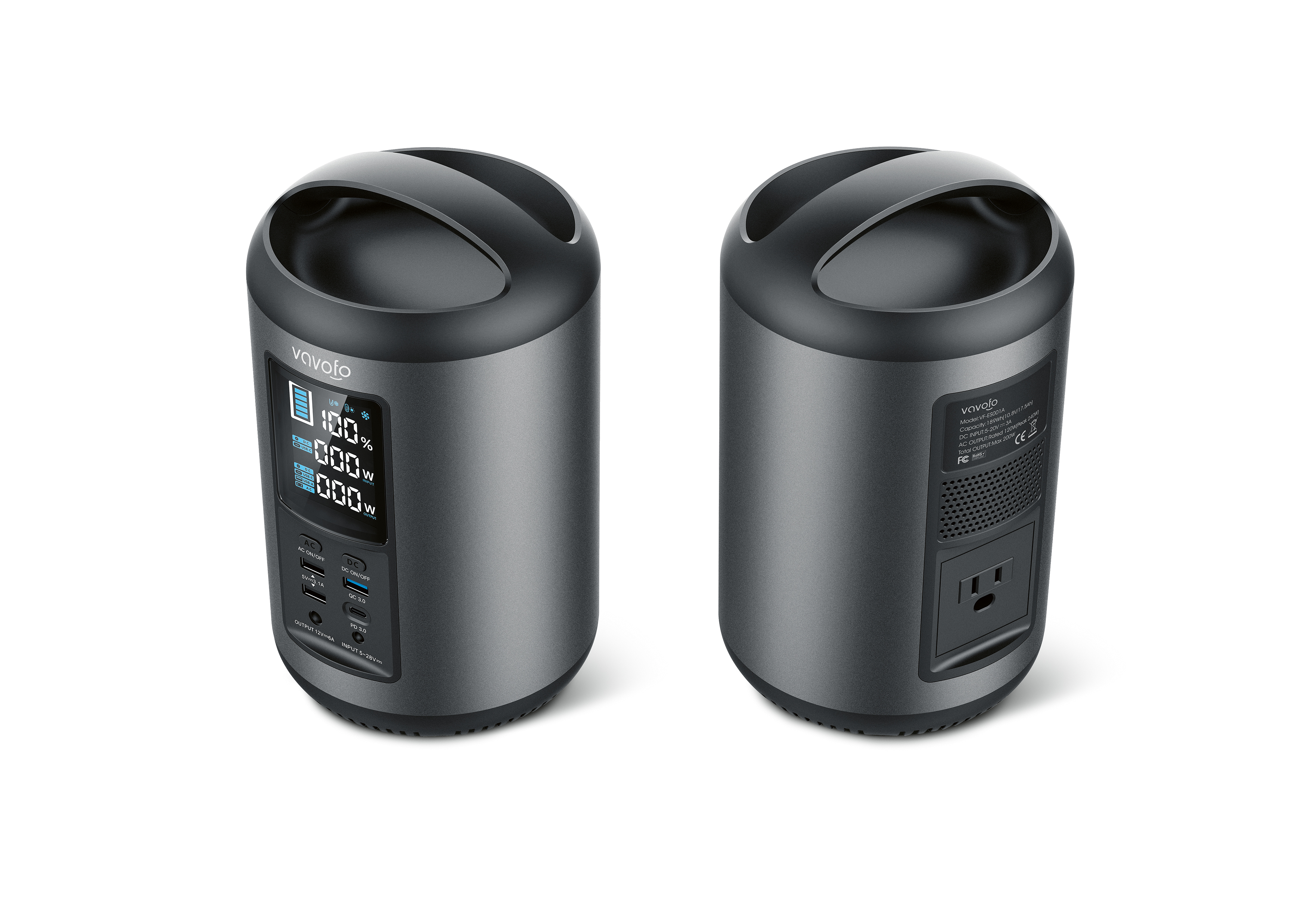 2020 red dot product design award，Portable，Cylindrical shape，Solar generator，Mobile power supply，