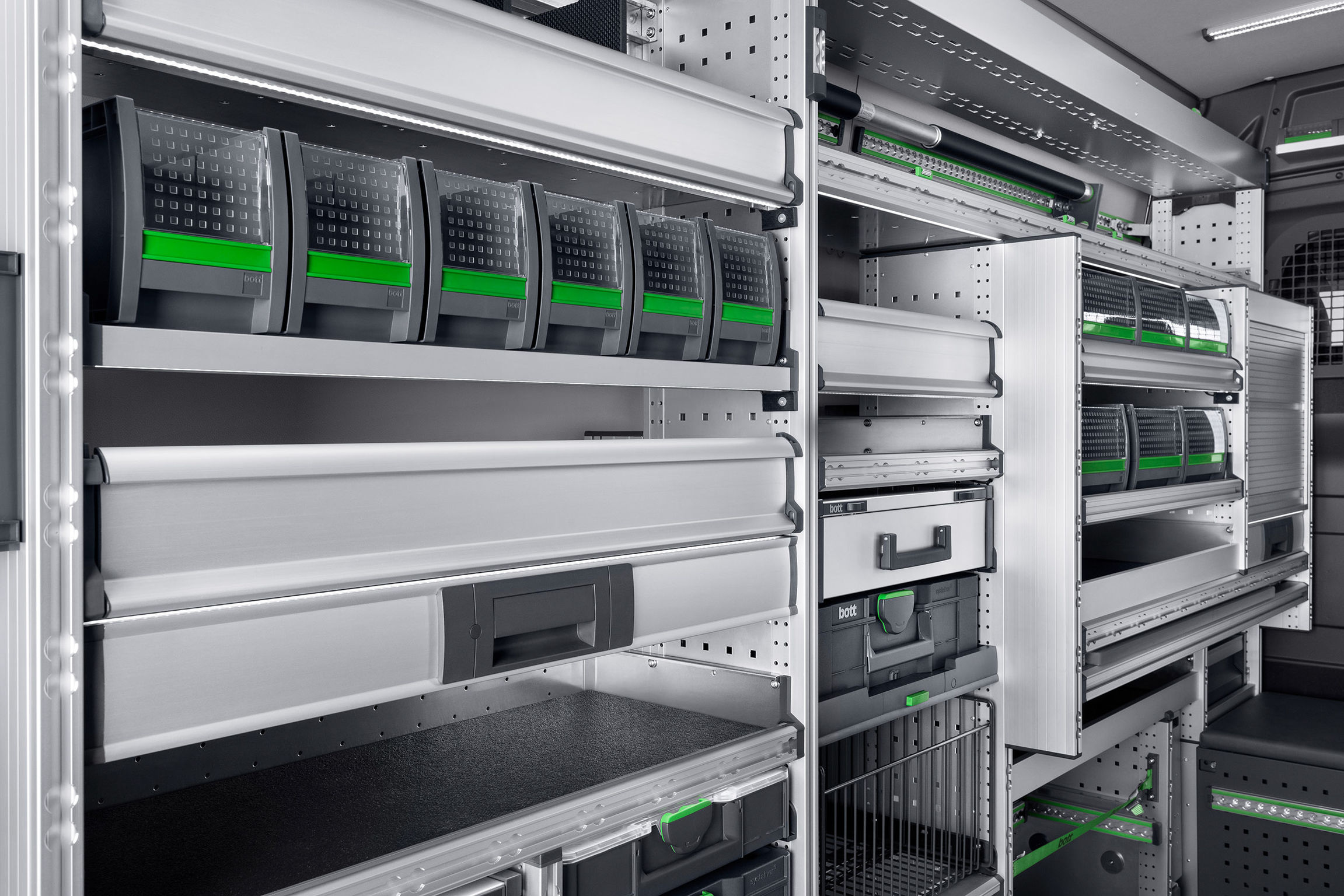 2020 red dot product design award，various bottes3，Van shelf，Ultralight，Truck rack，Aluminium，goods shelves，