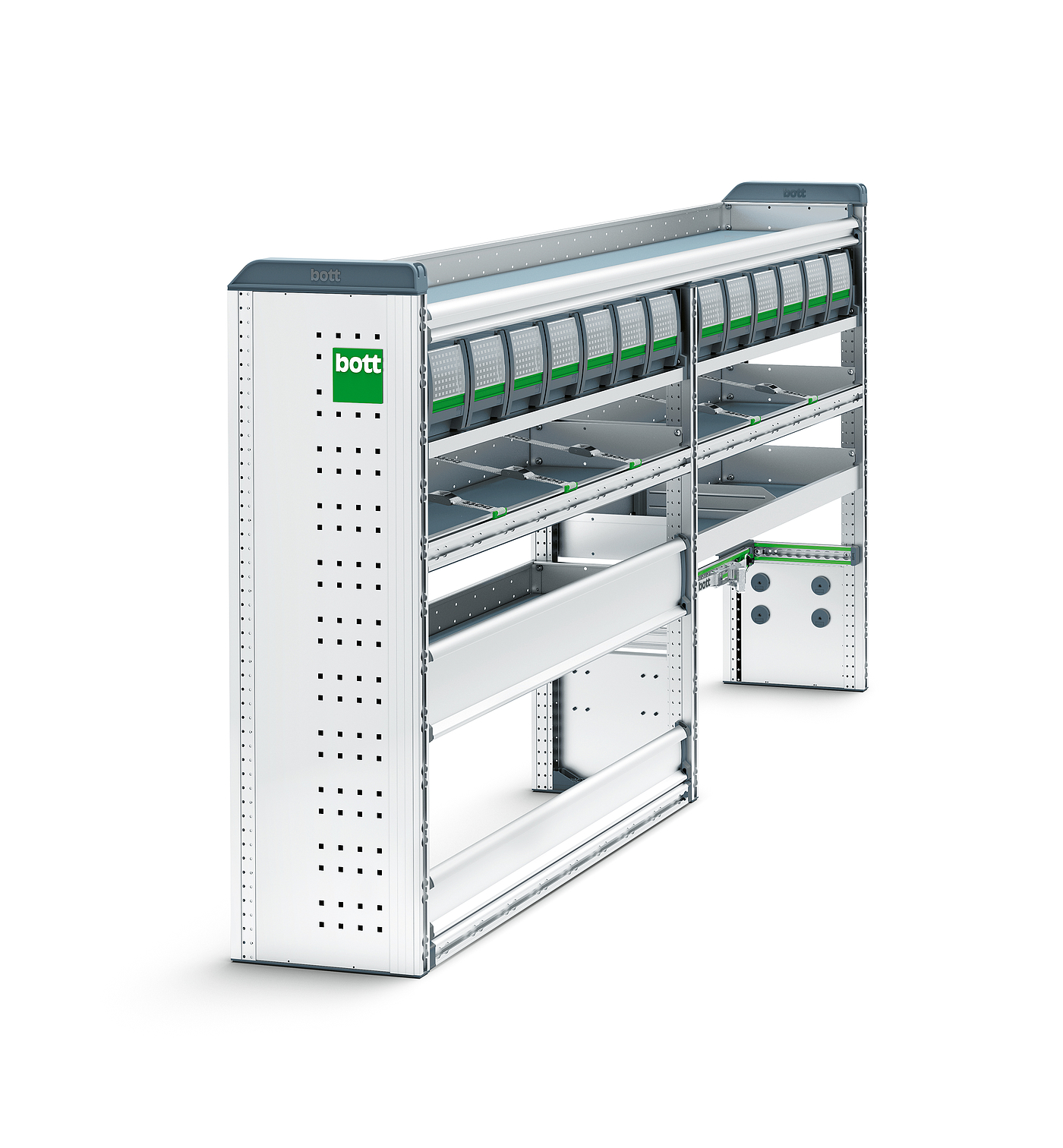 2020 red dot product design award，various bottes3，Van shelf，Ultralight，Truck rack，Aluminium，goods shelves，