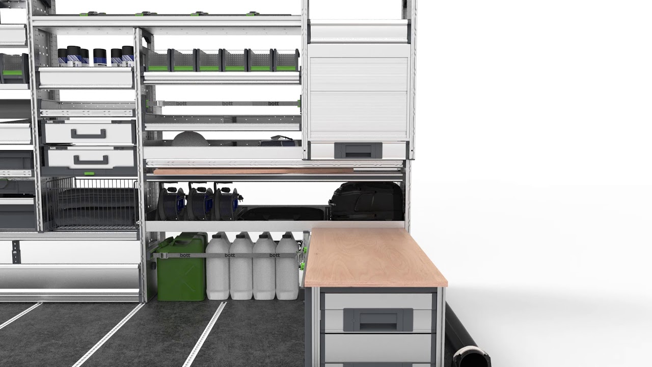 2020 red dot product design award，various bottes3，Van shelf，Ultralight，Truck rack，Aluminium，goods shelves，