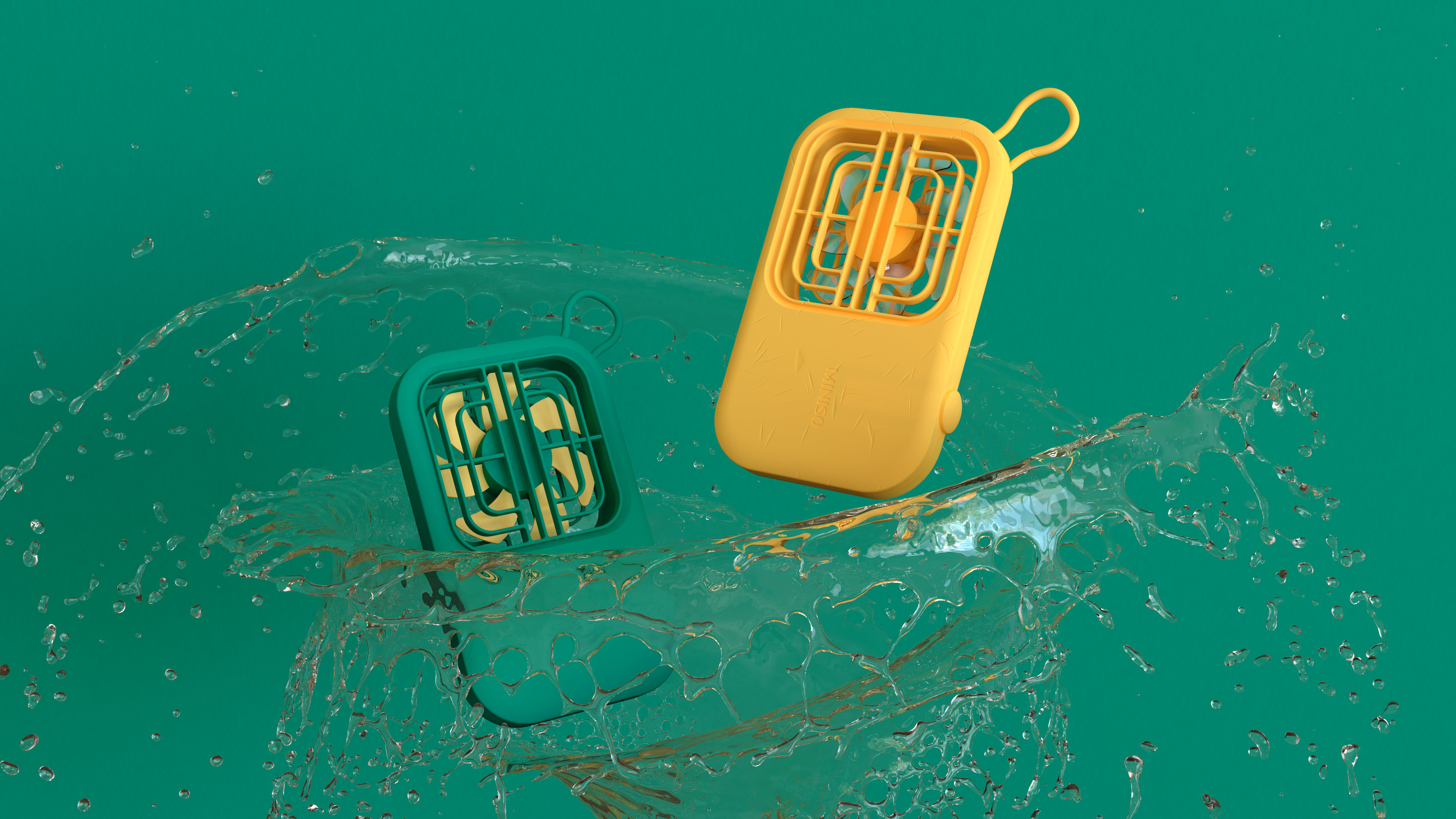 Small fan rendering，