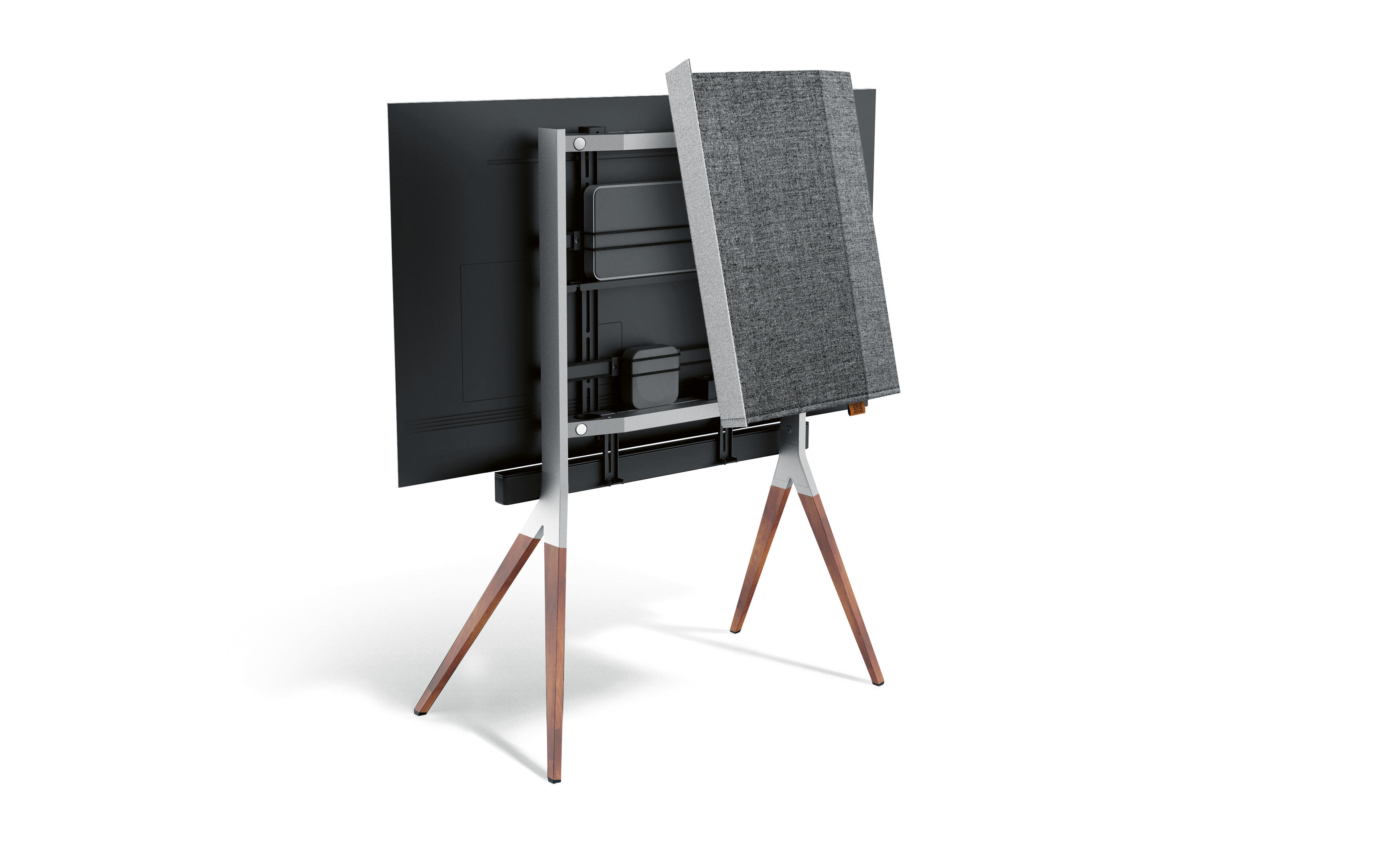 2020 red dot product design award，falcon，TV stand，Aluminum and wood，