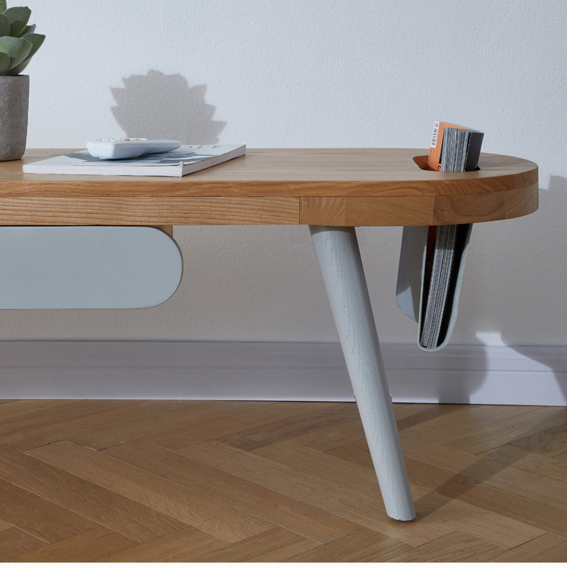 Northern Europe，Ash wood solid wood，TV cabinet，