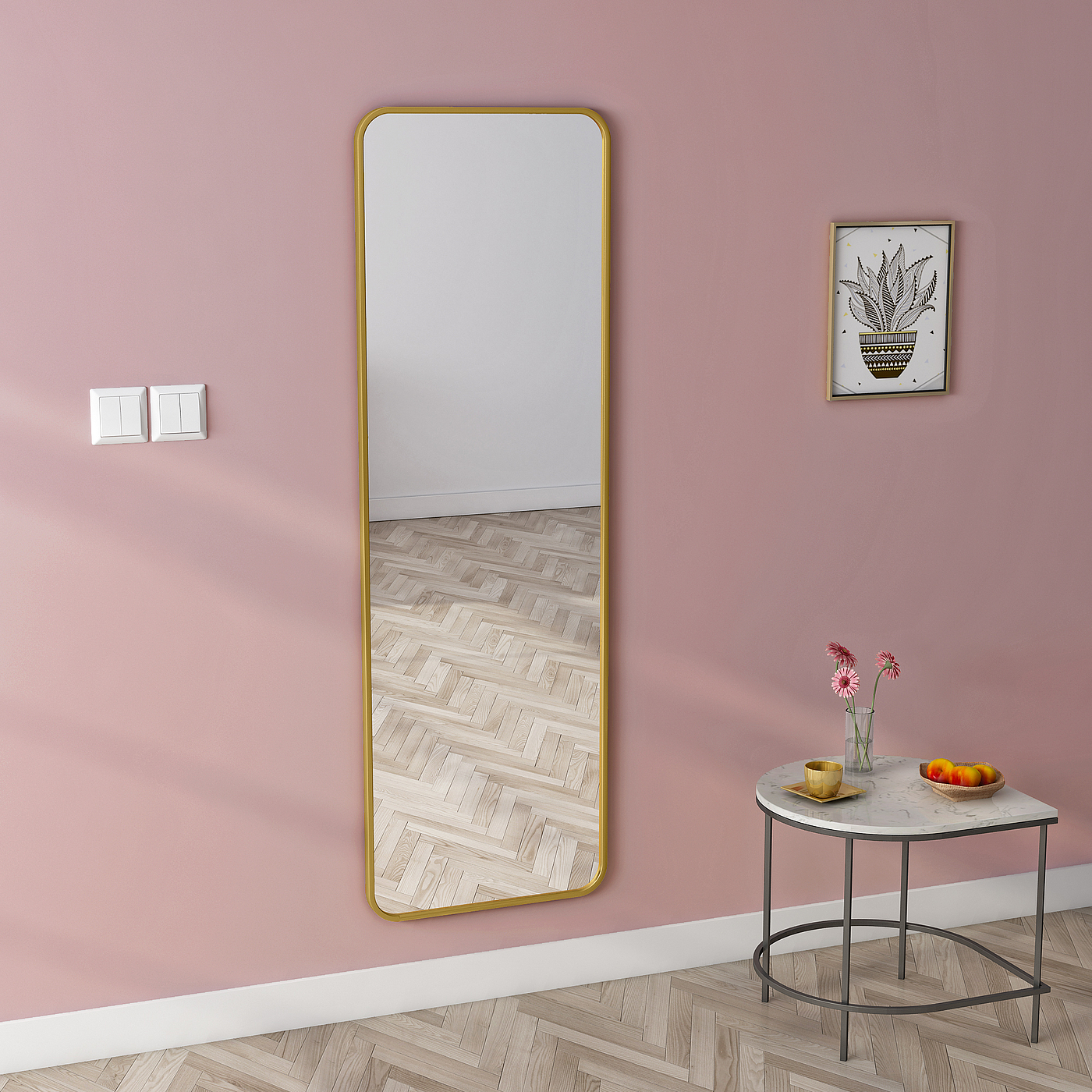 Full-length mirror，mirror，Whole body mirror，household，Home Furnishing，