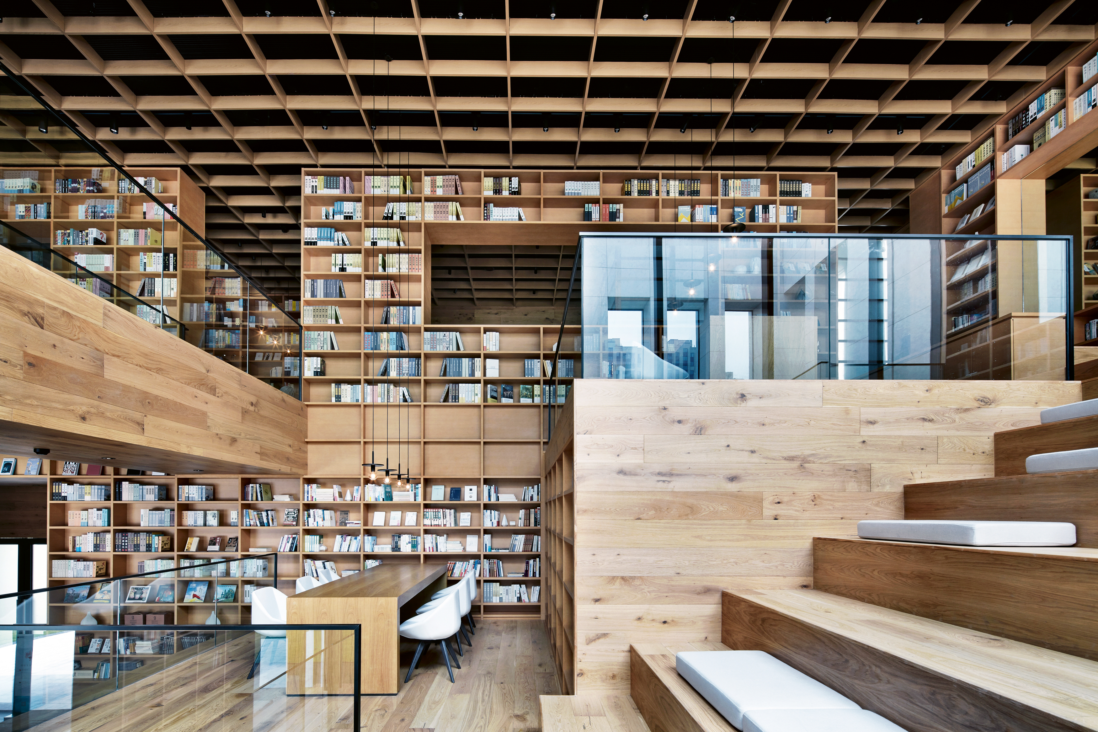 Yue Library，Bookstore，Interior design，2020 red dot product design award，