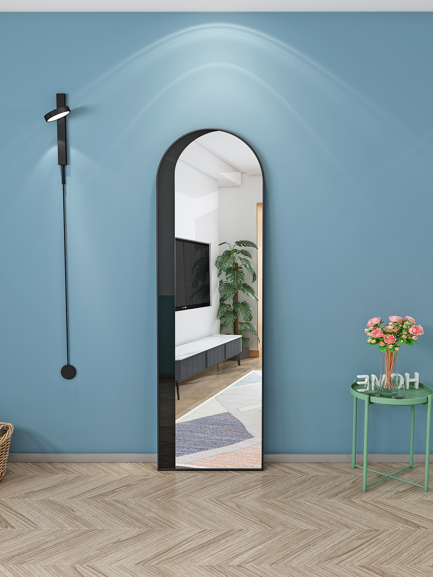 Full-length mirror，Whole body mirror，Fitting mirror，mirror，