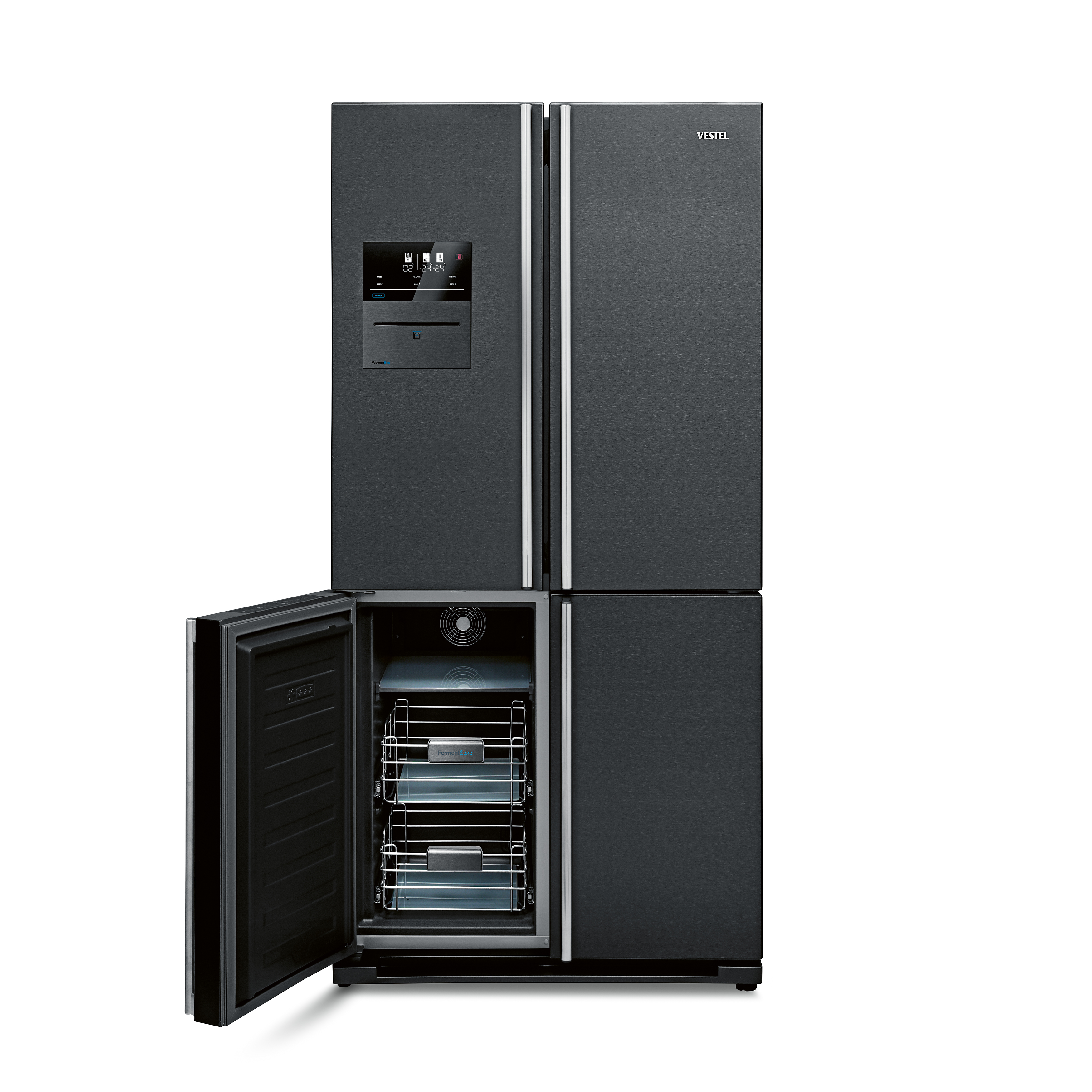 2020 red dot product design award，modern，Simplicity，black，Refrigerator，