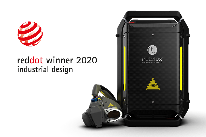 2020 red dot product design award，Netalux Needle®，Laser cleaning equipment，