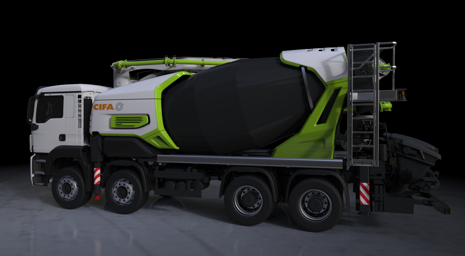 2020 red dot product design award，CIFA ENERGY MK28E，Mixing pump truck，Hybrid，