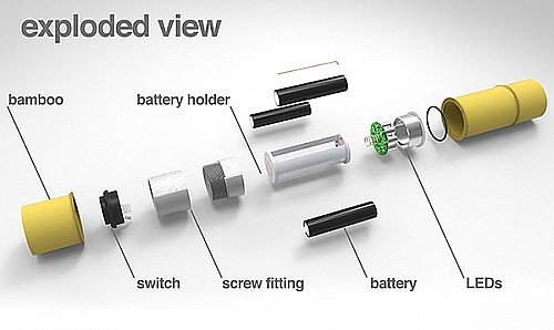 lighting，Bamboo，outdoors，Power saving，product design，