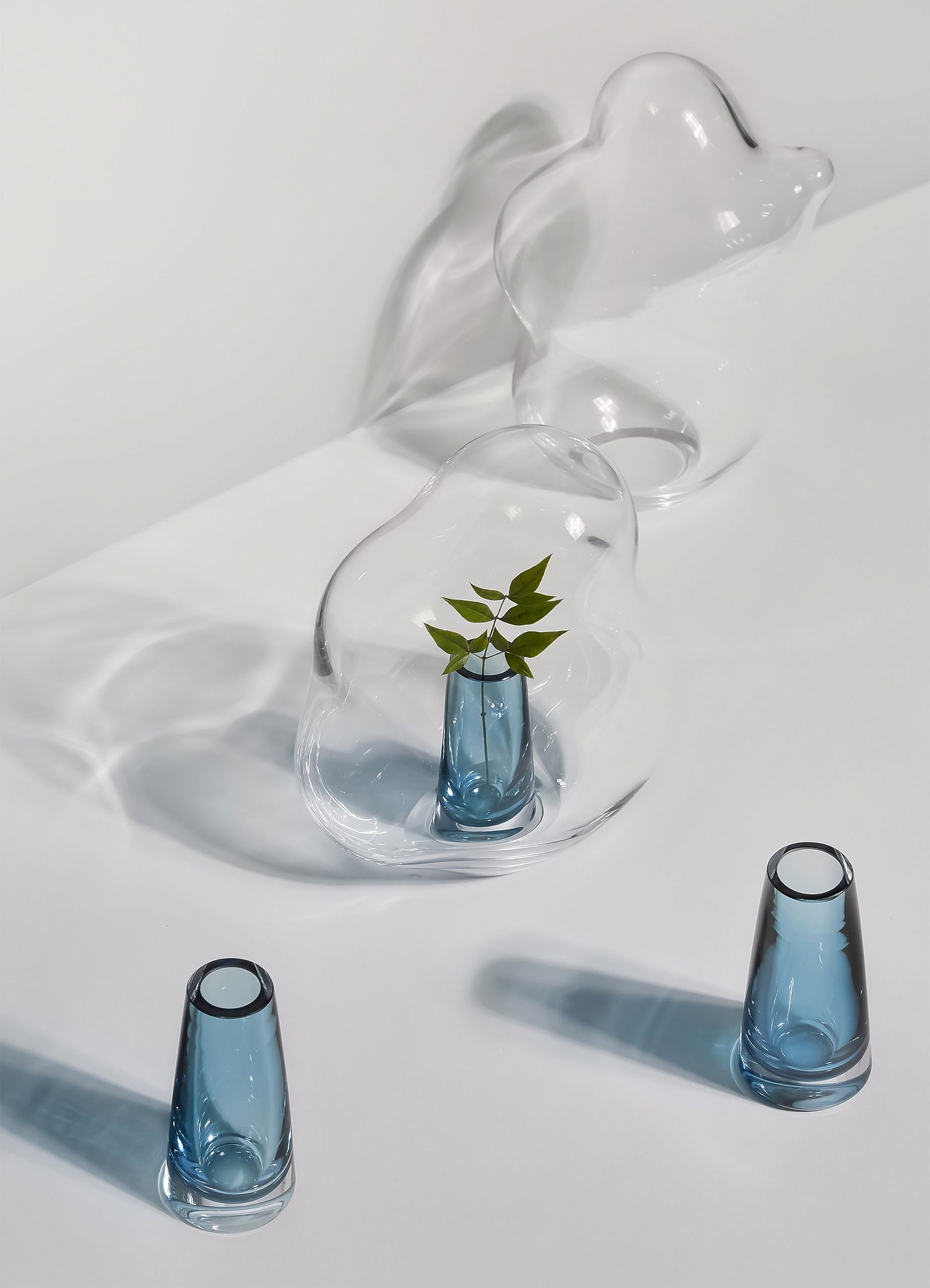 玻璃，器皿，花，互动，