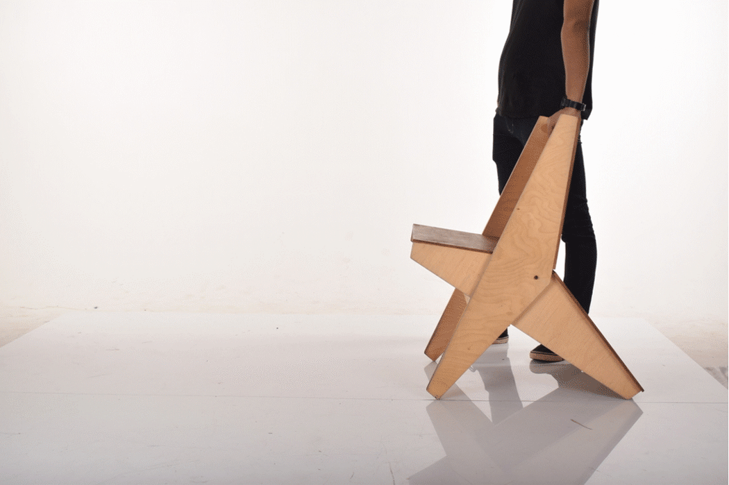 椅子，桌子，可折叠，简单，木制，