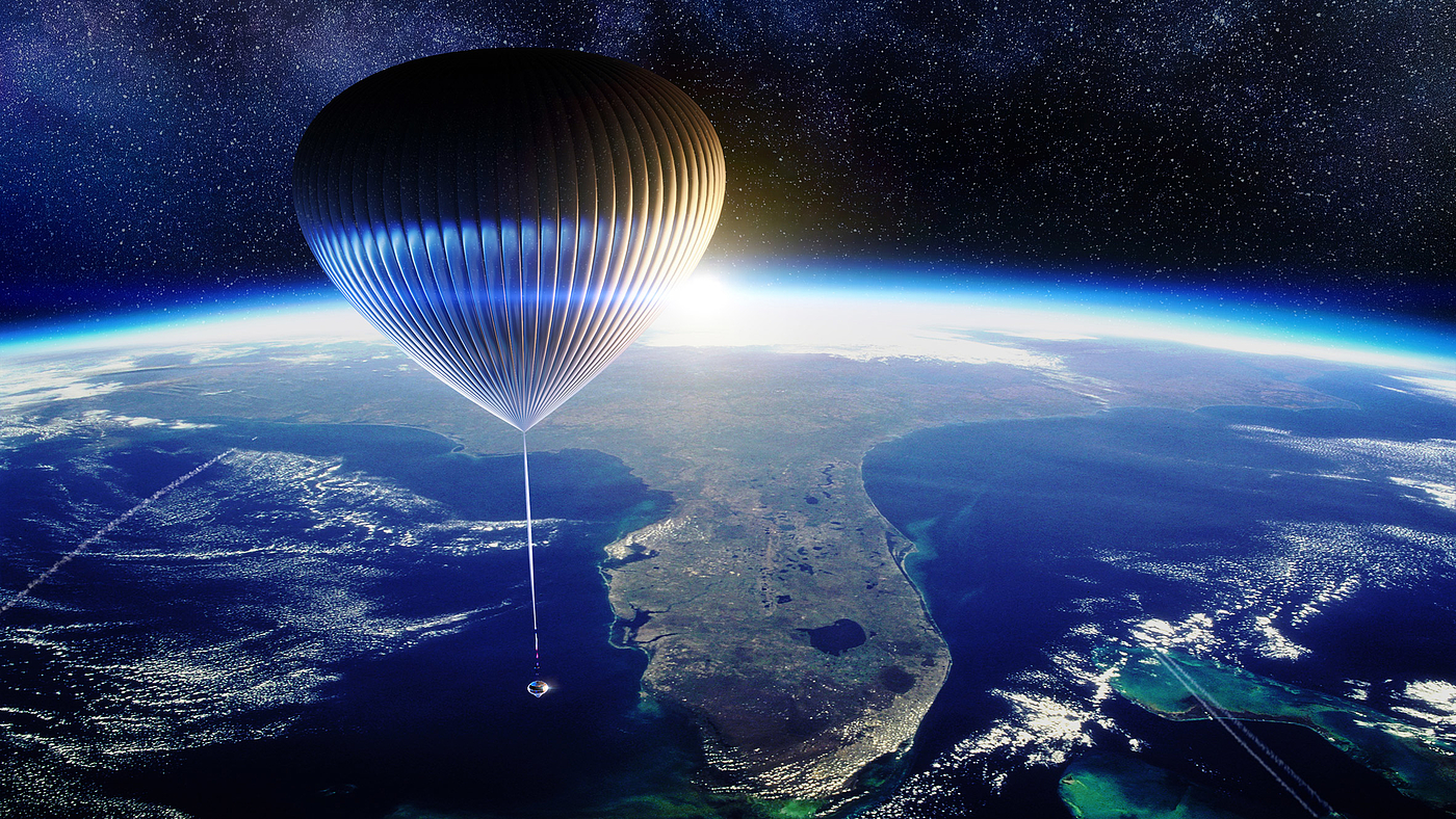 airship，Space，concept，explore，