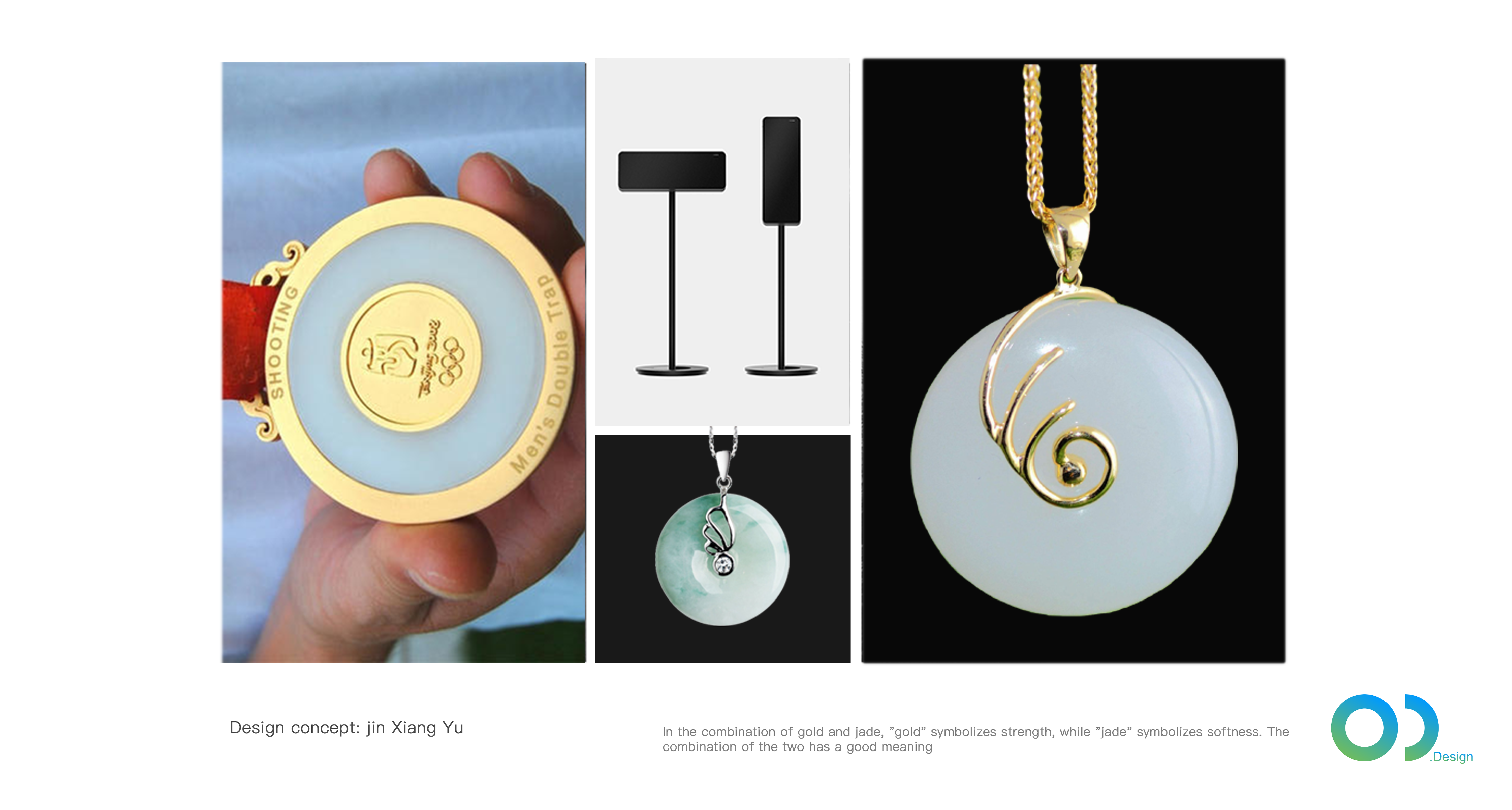 Combining hardness with softness，Sense of science and technology，Economic type，Mass production，gold inlaid with jade，
