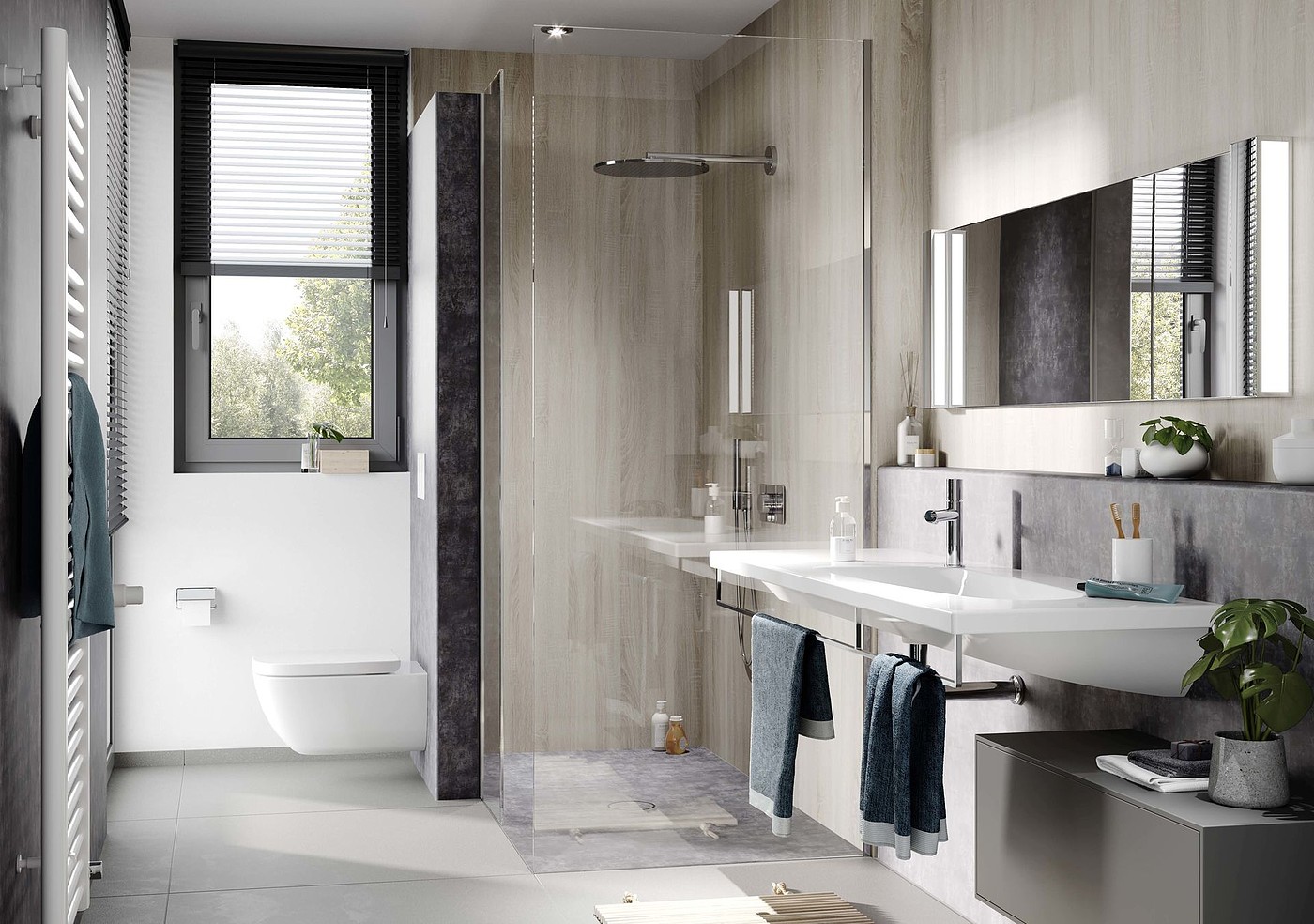 Poresta SELECT，淋浴和墙壁元素，卫浴用品，2020红点产品设计大奖，