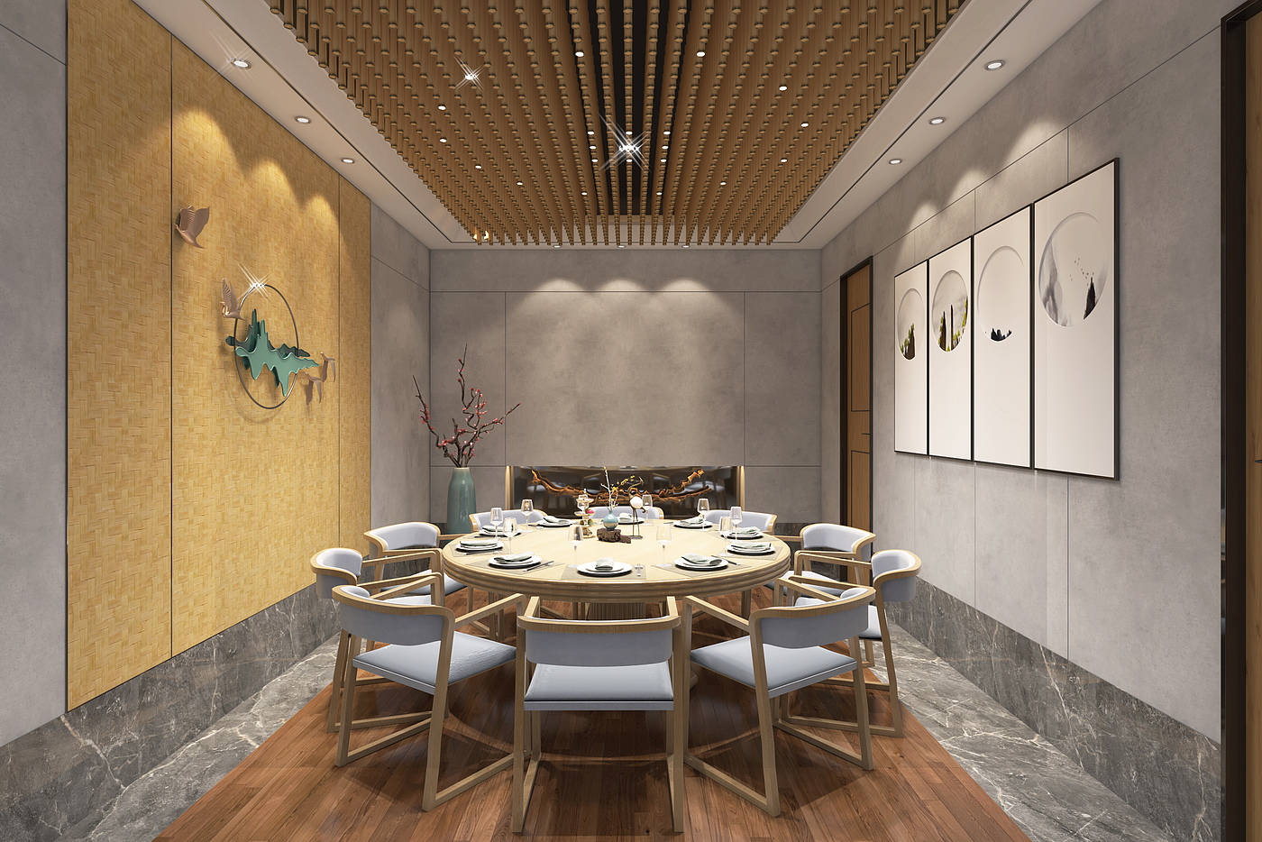 New Chinese tea space，