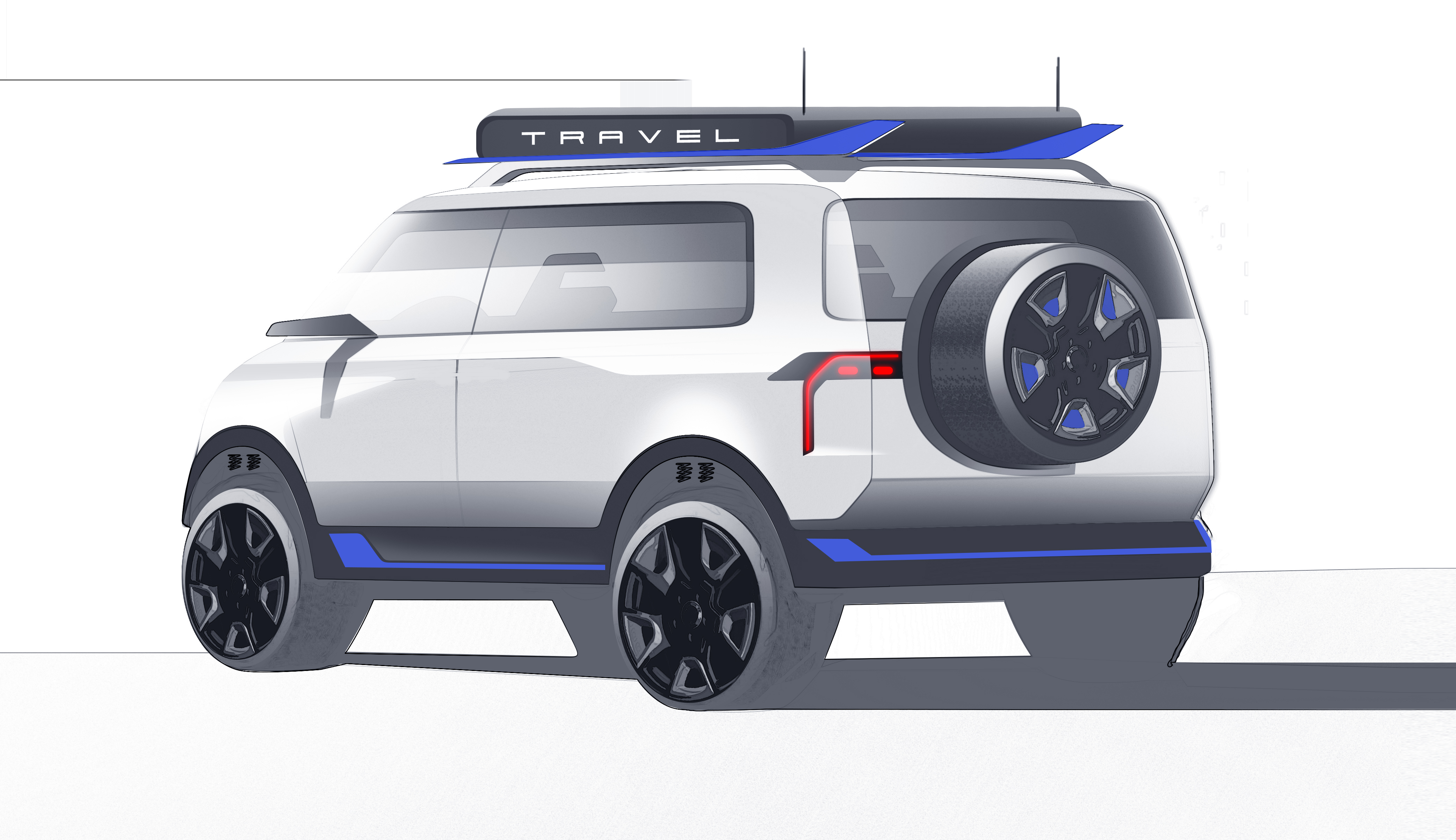 Automobile design，industrial design，product design，Van，Hand drawn，sketch，sketch，