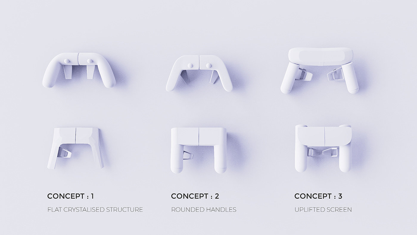 游戏手柄，概念设计，设计草图，