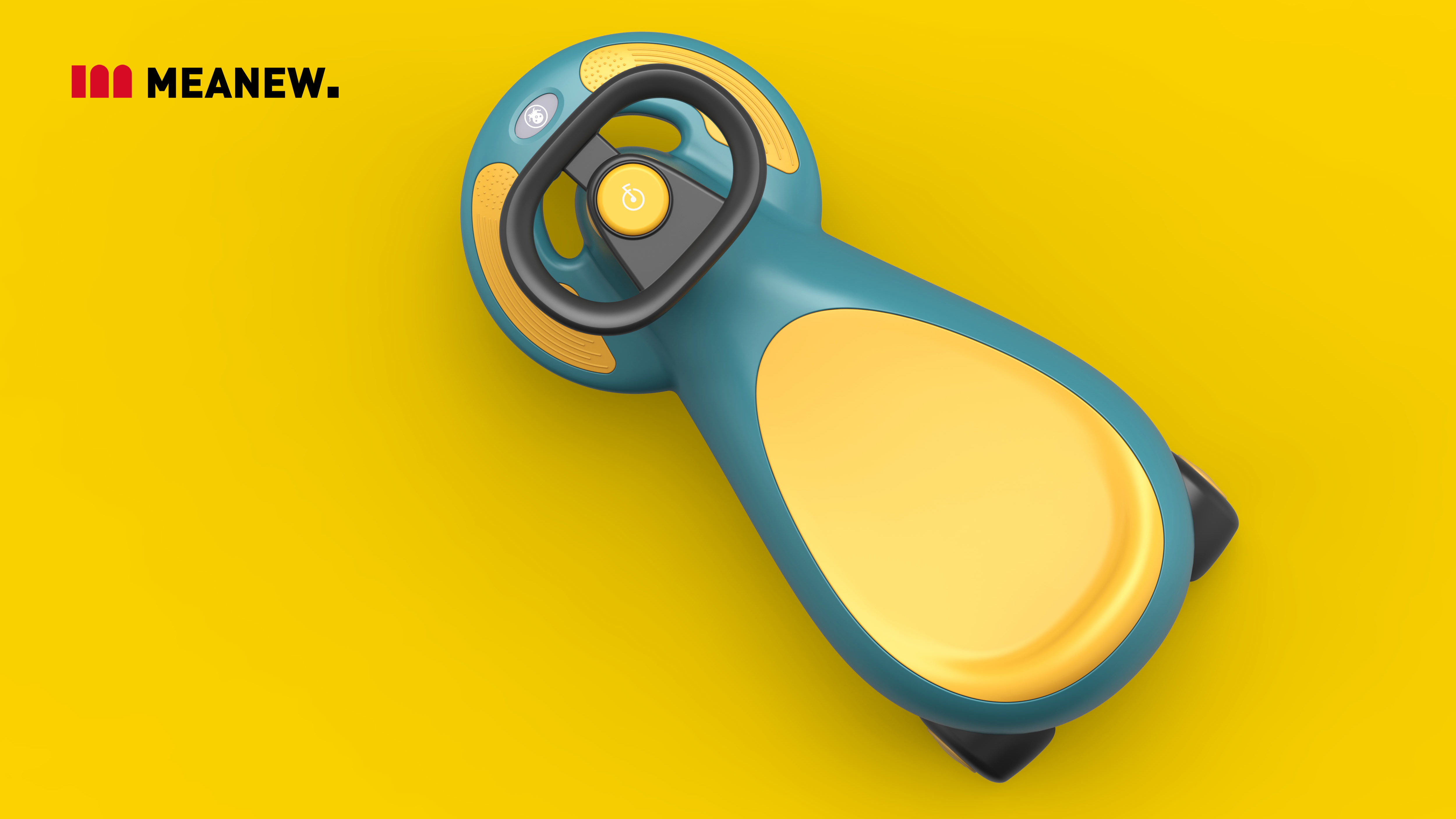 Children's car，industrial design，Meanew Design，Mingrui design，swing car，