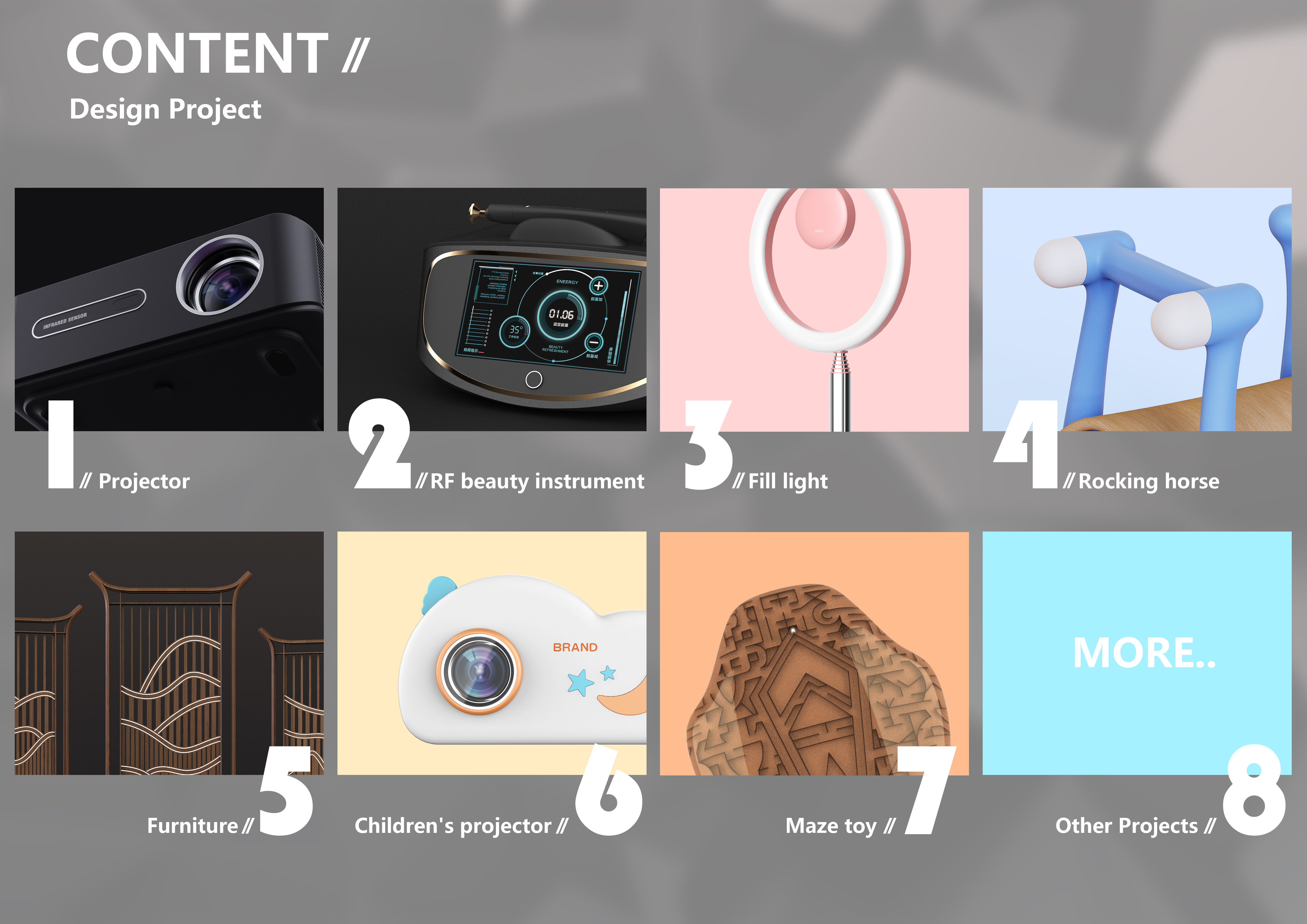 Industrial design and works collection，