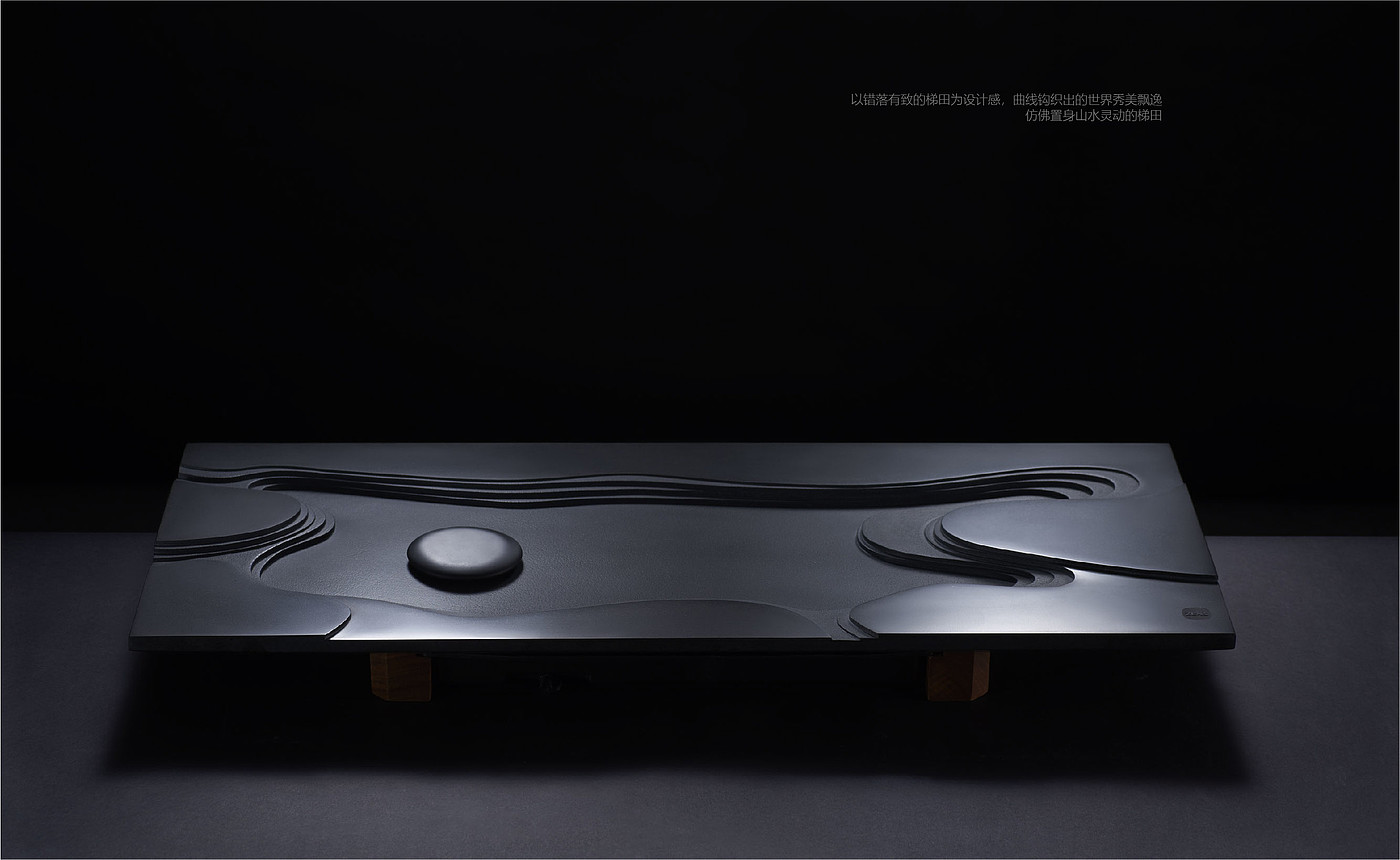 Black gold stone integrated molding，Zhe pin home，Wet tea tray，Original product design，