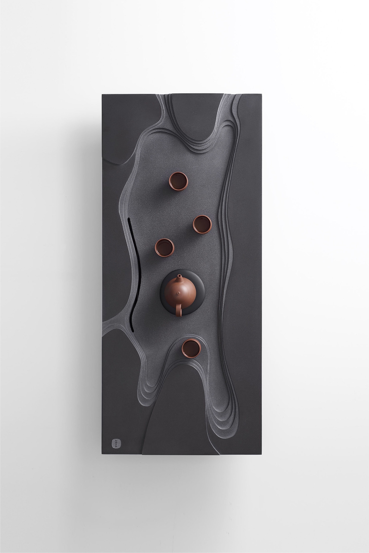 Black gold stone integrated molding，Zhe pin home，Wet tea tray，Original product design，