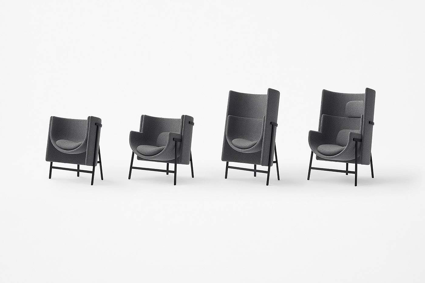 chair，Armchair，office，hotel，compact，black，