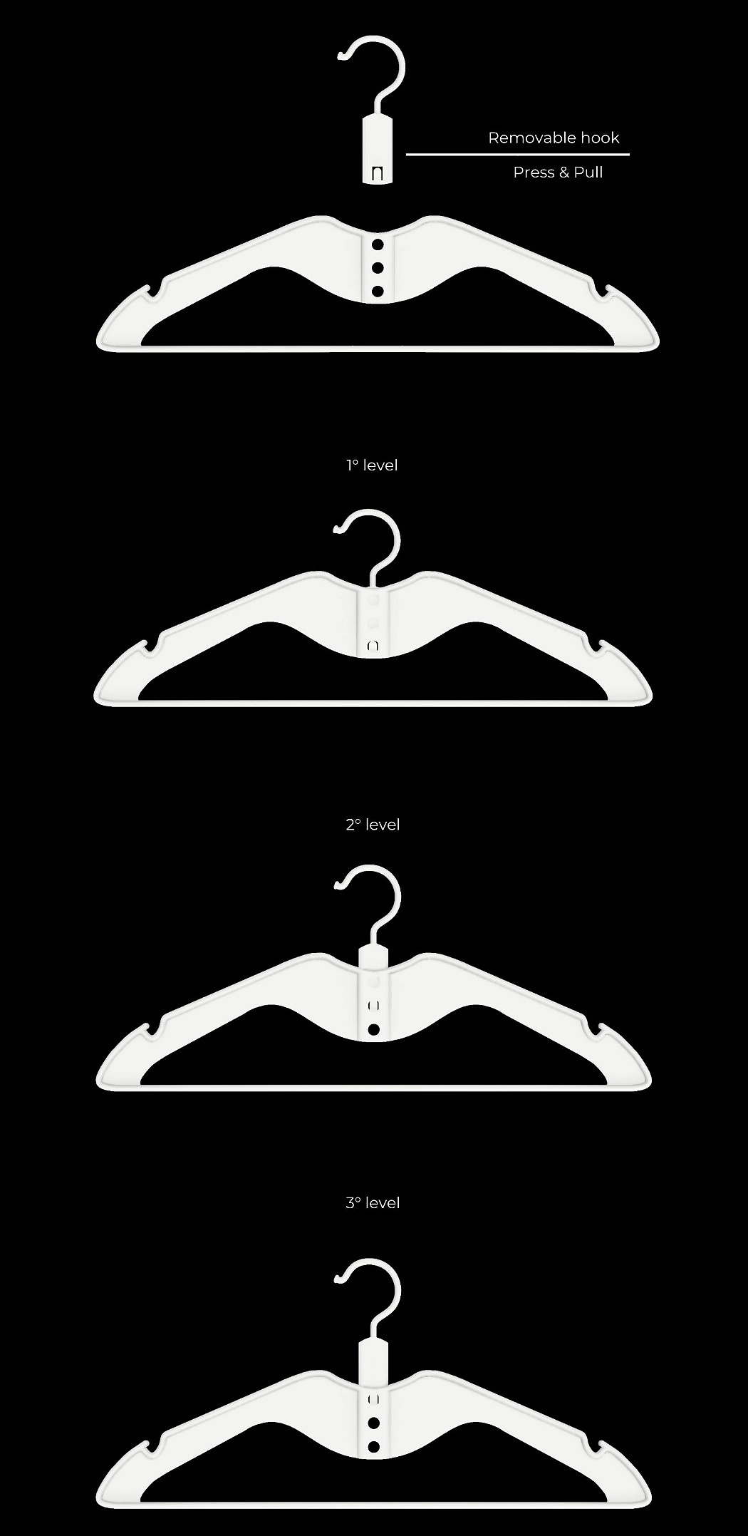 coat hanger，clever，Recycled plastics，durable，