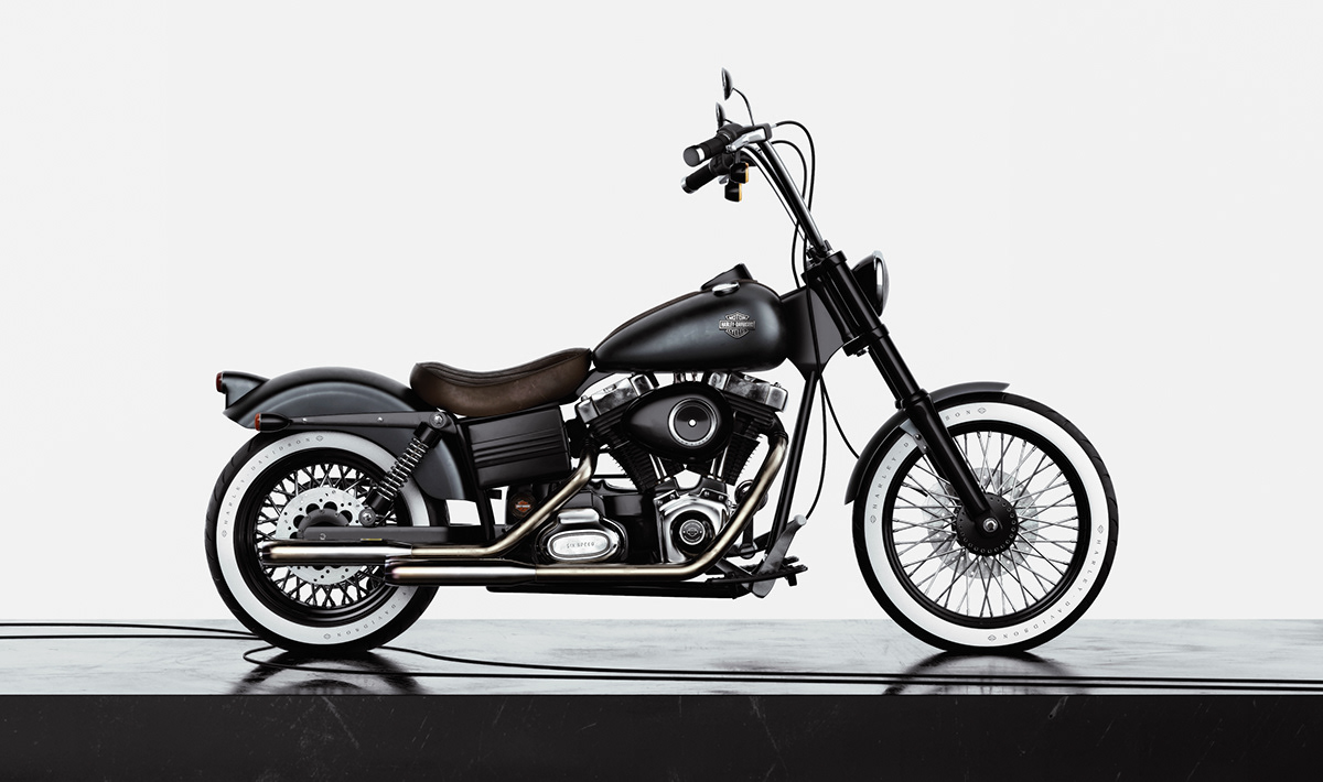 motorcycle，Halley，cgi，3d，