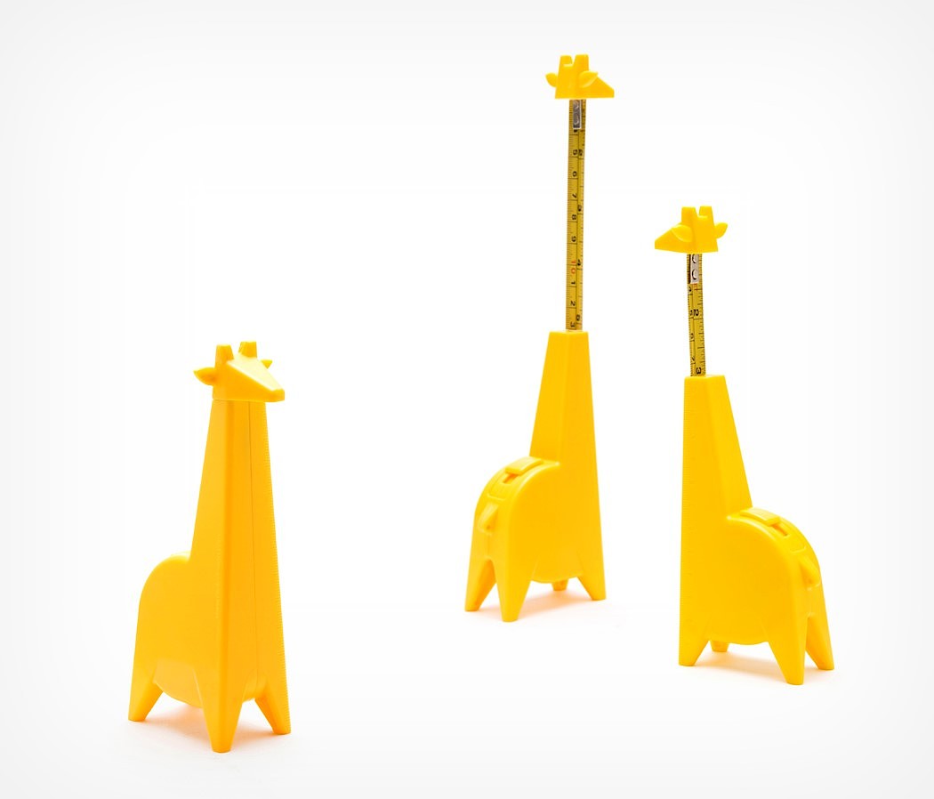 Tape measure，giraffe，creative ability，yellow，