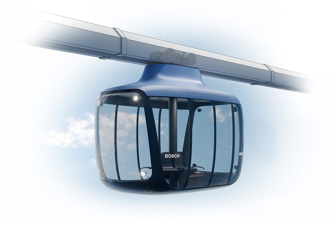 Cable Car，city，concept，Sense of future，