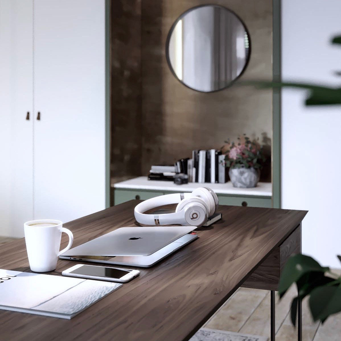 Table，Calligraphy，wooden ，to work in an office，