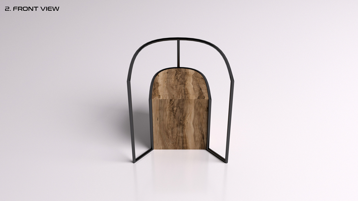 furniture，woodiness，Metal，STUBBY CHAIR，chair，