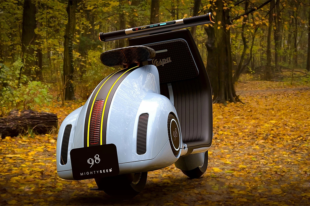 vespa，concept，Electric scooter，