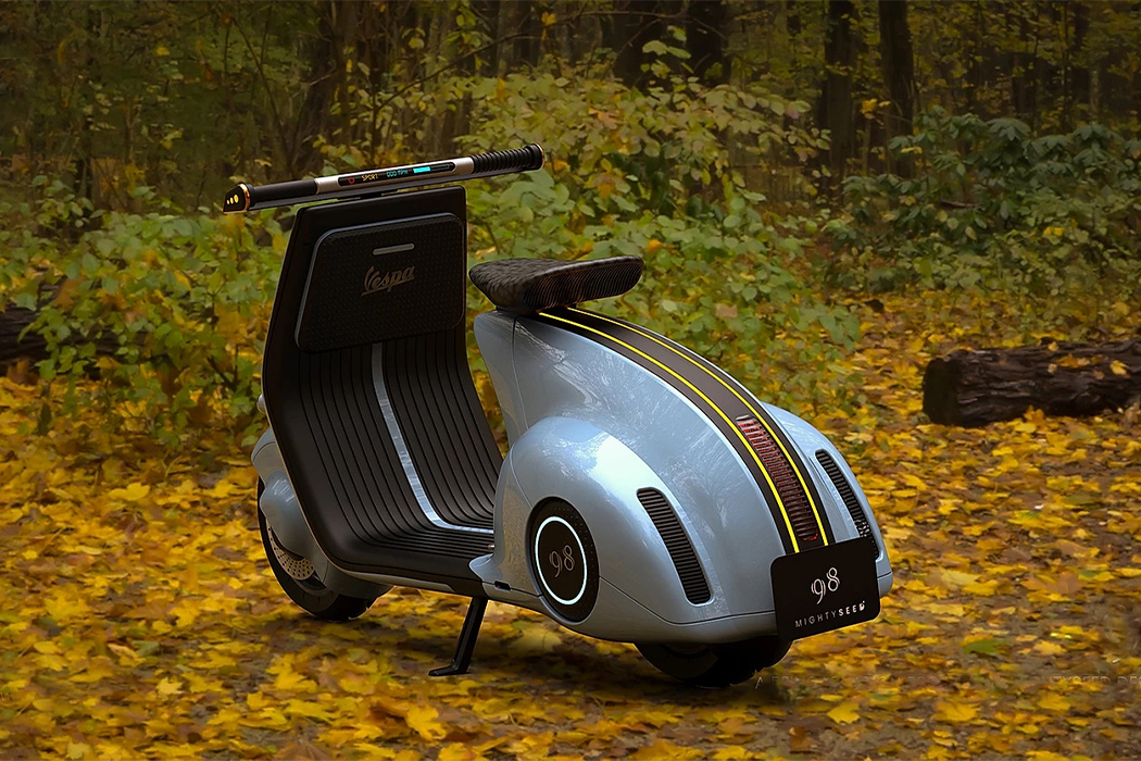 vespa，concept，Electric scooter，