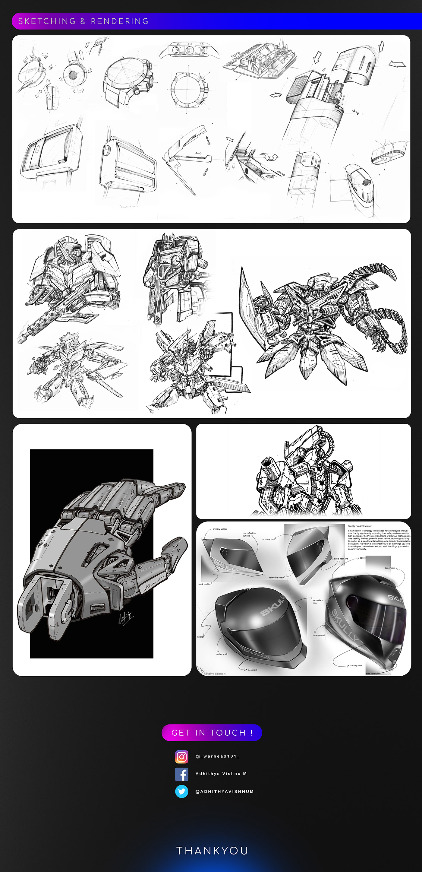 BAUGASM，industrial design，sample reels，science fiction，Exoskeleton，Scooter，Mechanical watch，