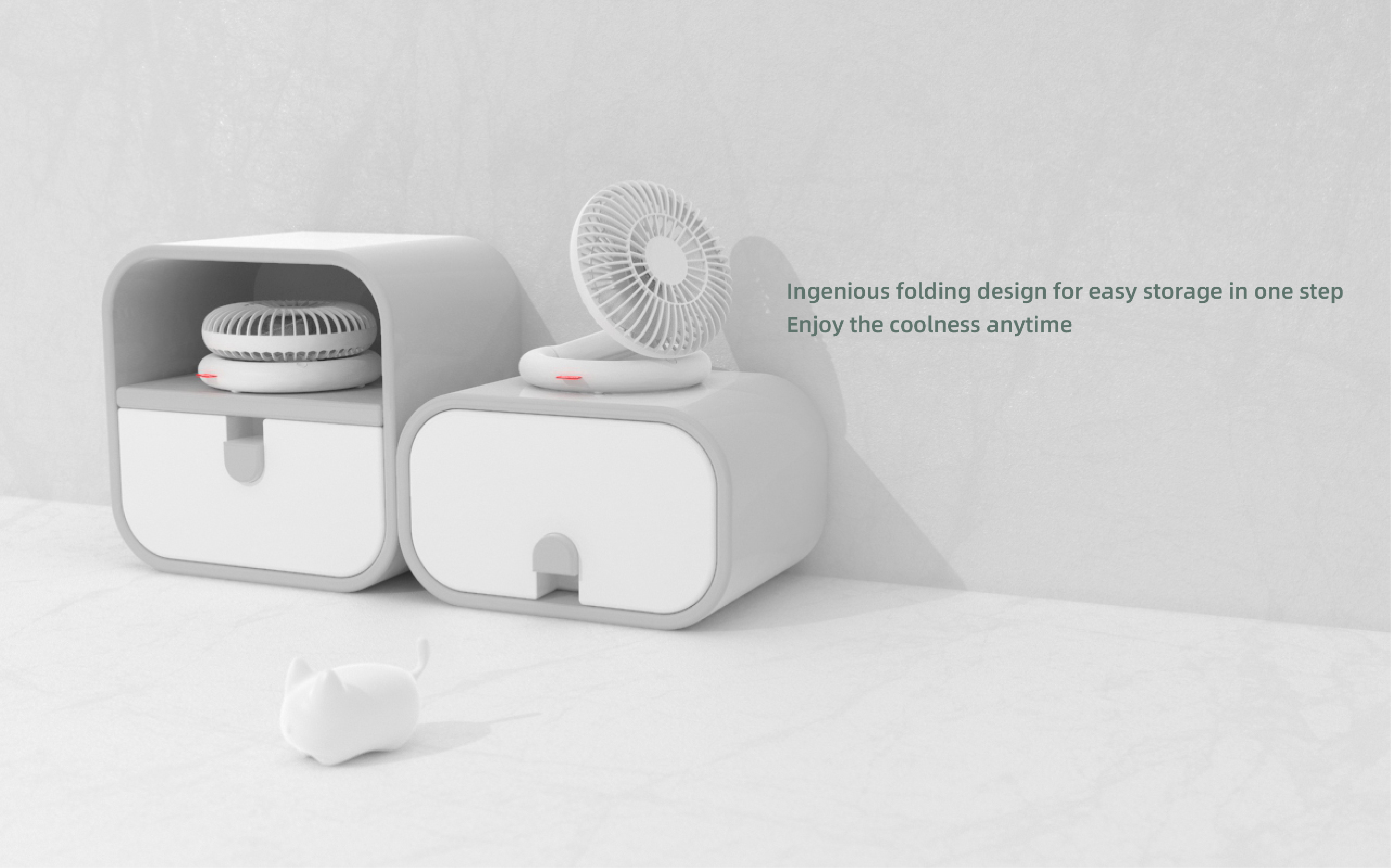 fold，Desktop fan，Simplicity，Storable，Portable，