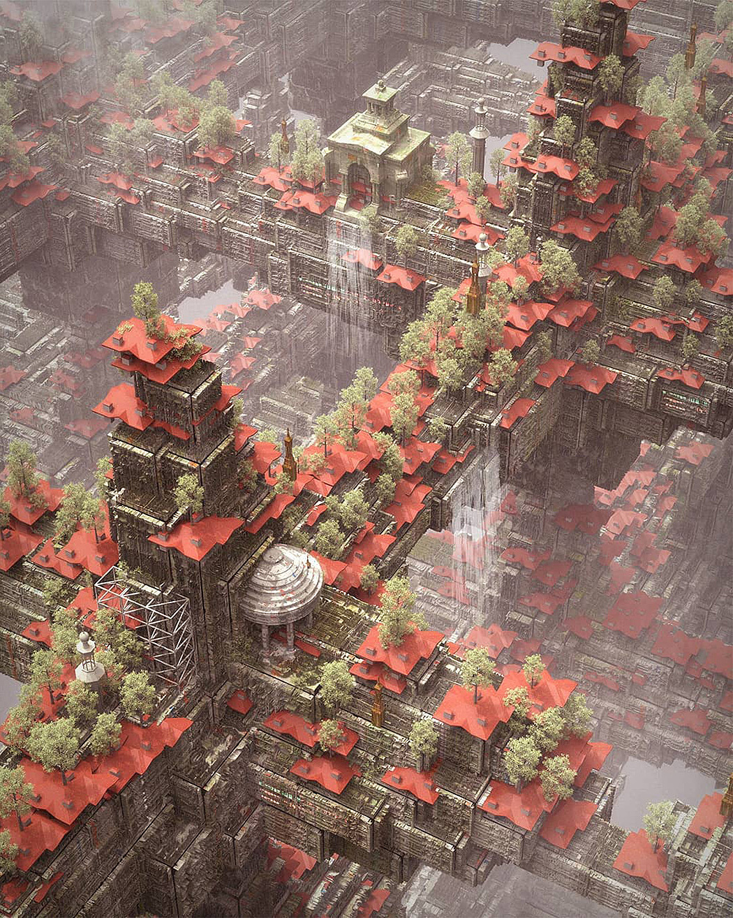 concept，Render，future，city，