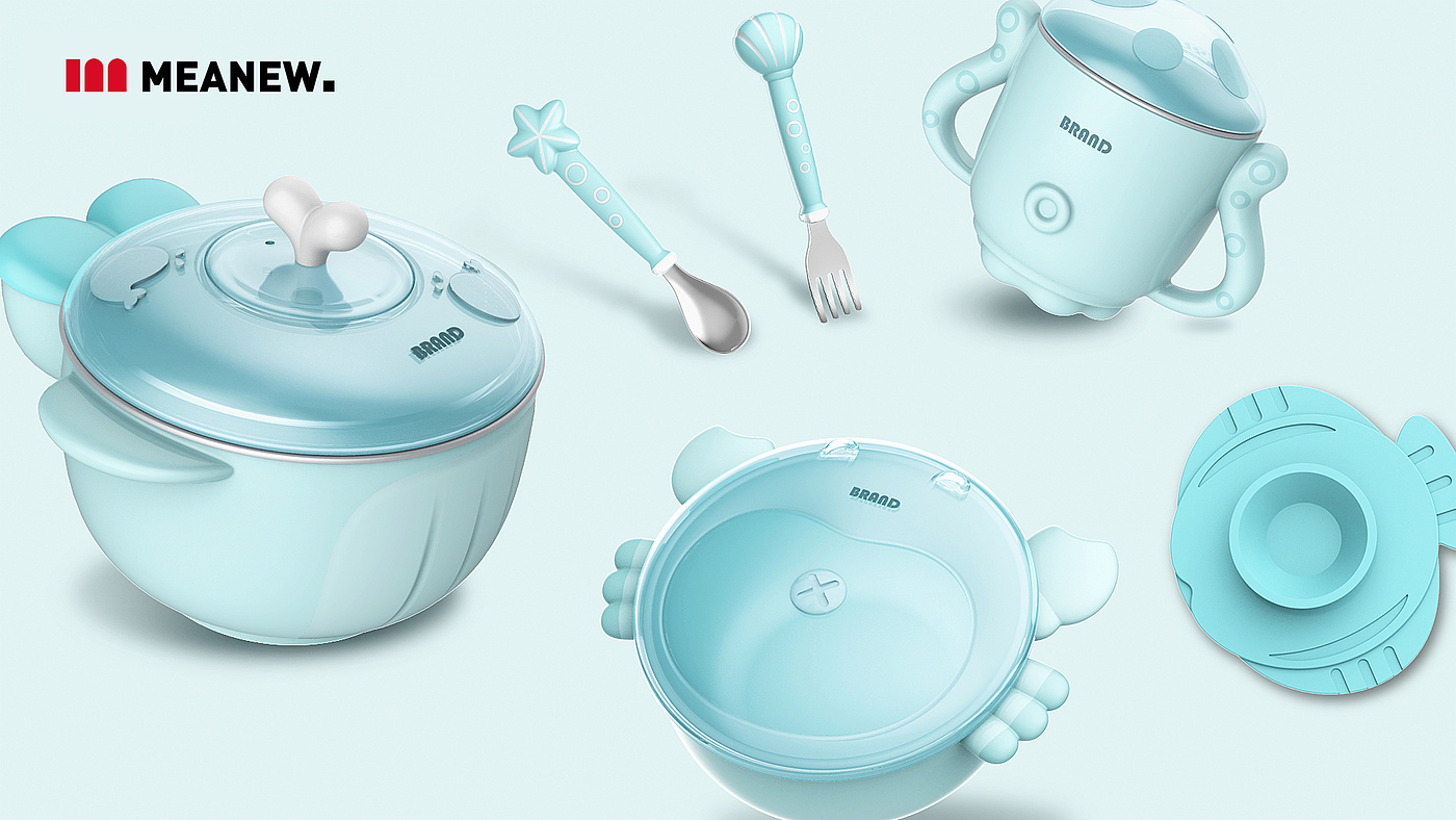 tableware，Ningbo design company，Mingrui industrial design，Child mother and baby，Meanew Design，